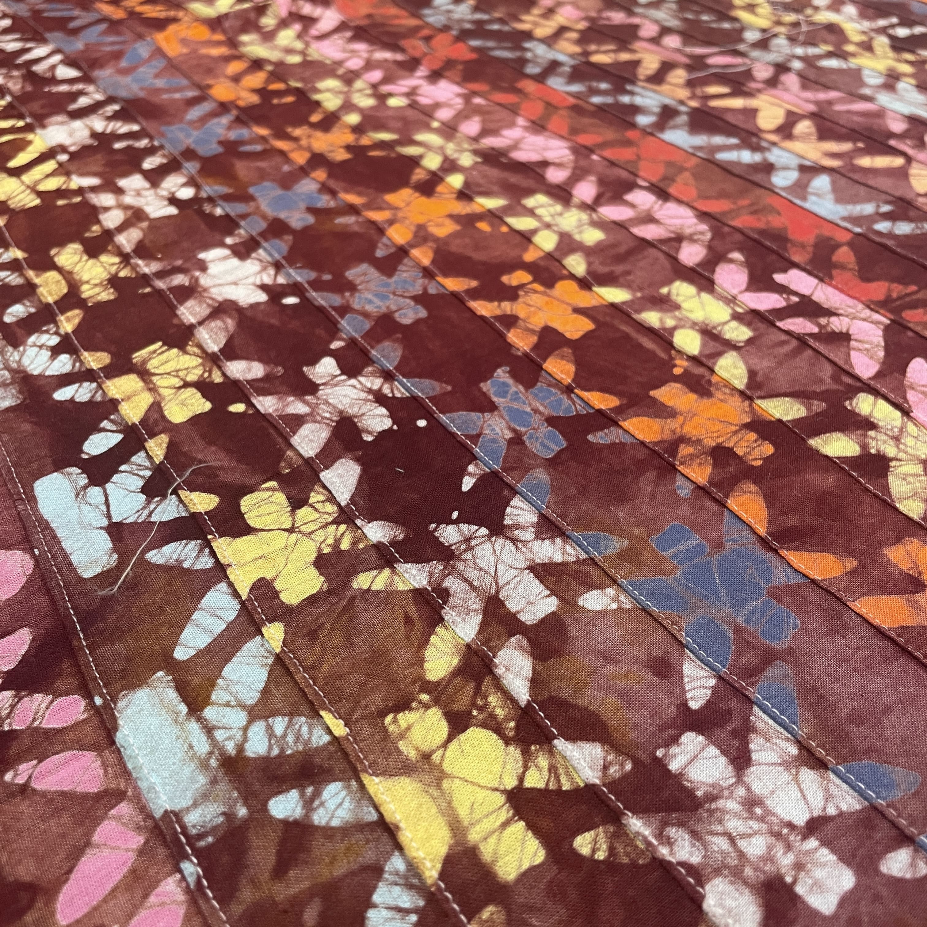 Premium Red Multicolor Patchwork Cambric Cotton Fabric
