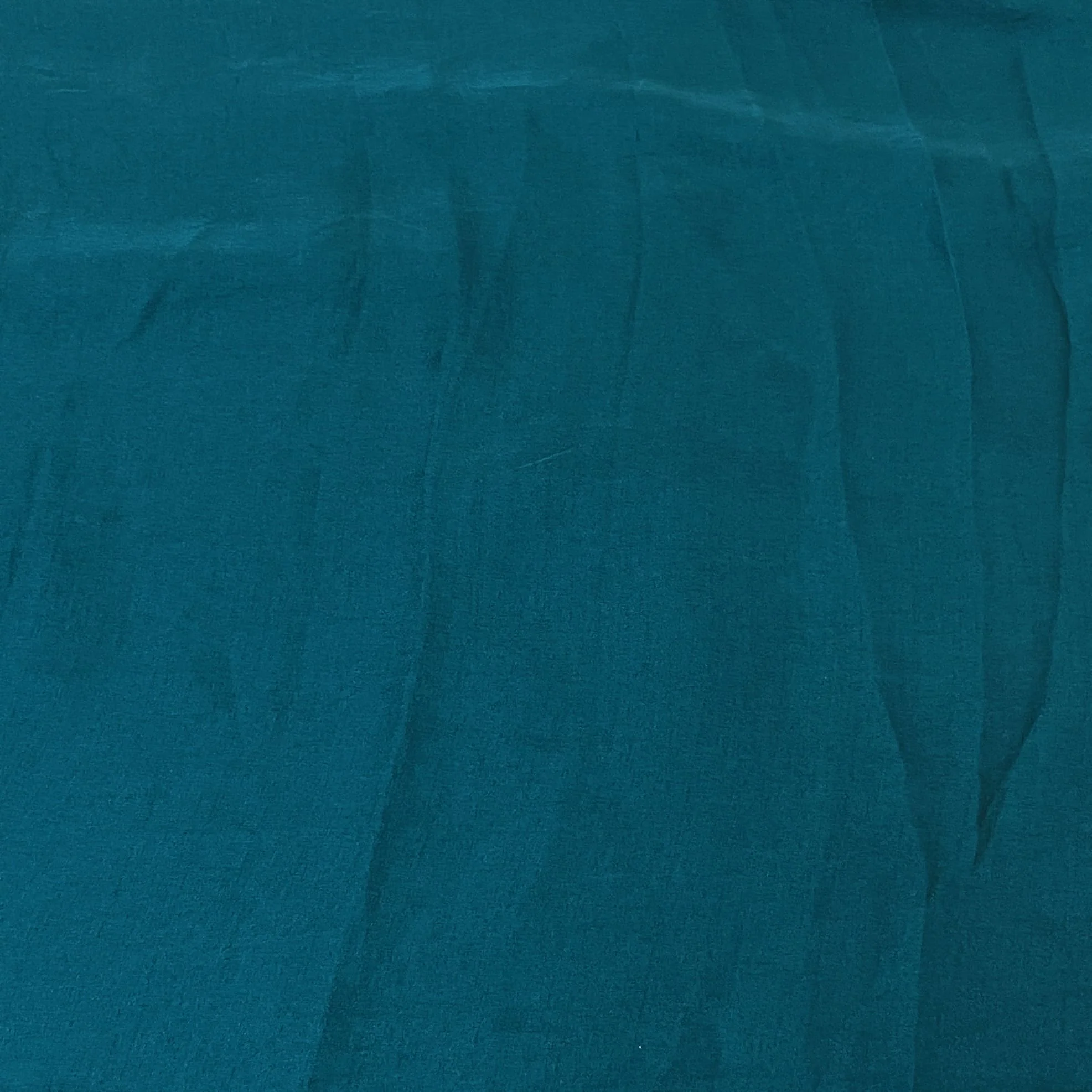 Premium Teal Green Solid Bemberg Silk Fabric - Image 2