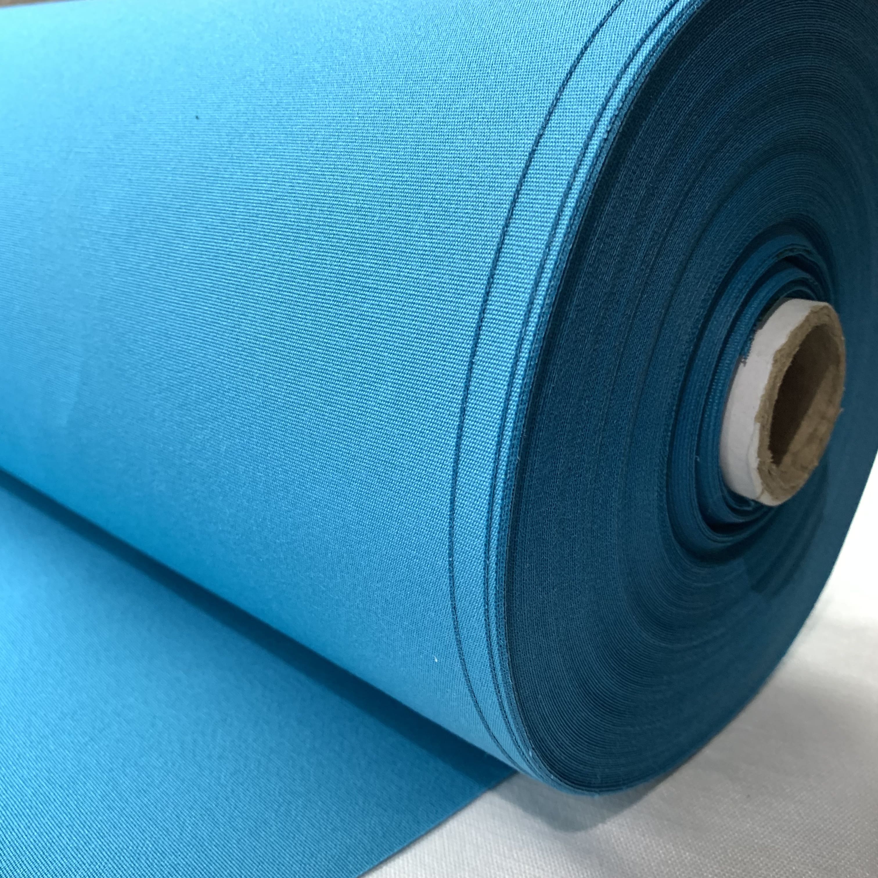 Premium Turquoise Blue Solid Acrylic Fabric - Image 3