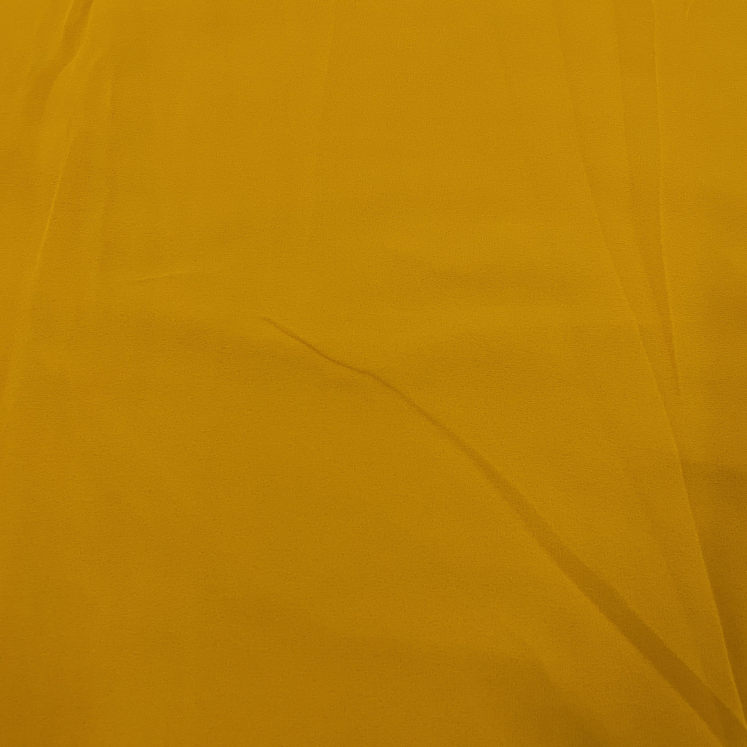 Premium Yellow Solid Georgette Fabric - Image 2