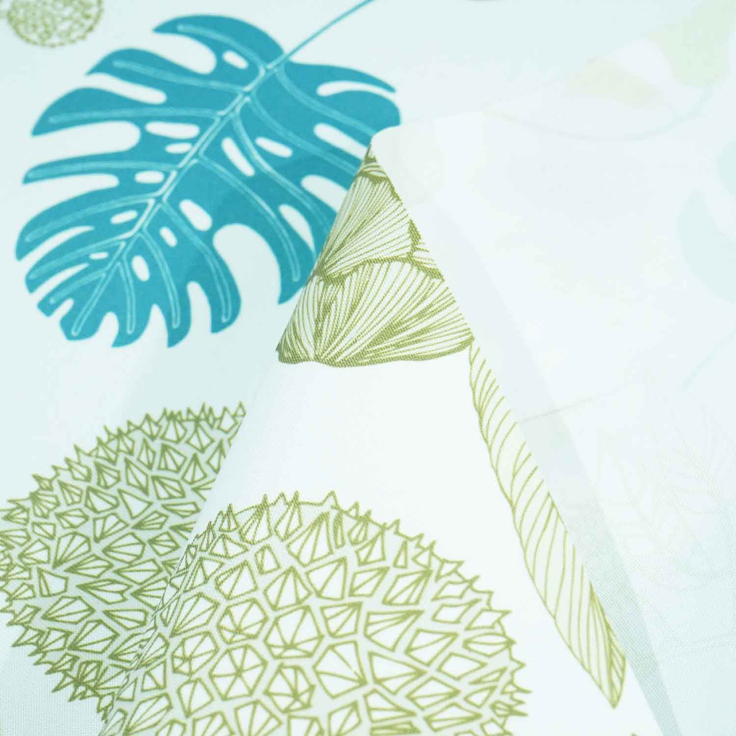 Teal & Olive Green Printed, Printing Solution Dyed XNPT-17 - Image 3