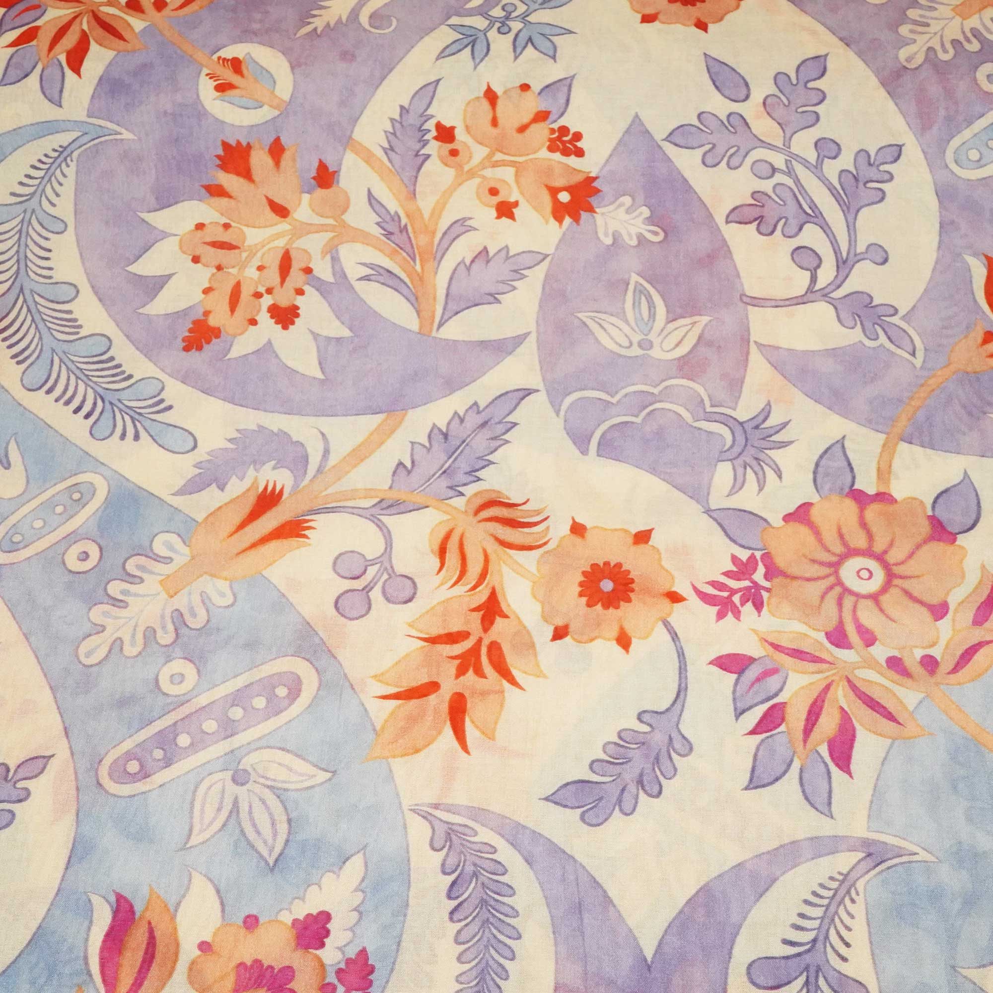 Purple Abstract Print Chanderi Fabric GT-25308 - Image 4