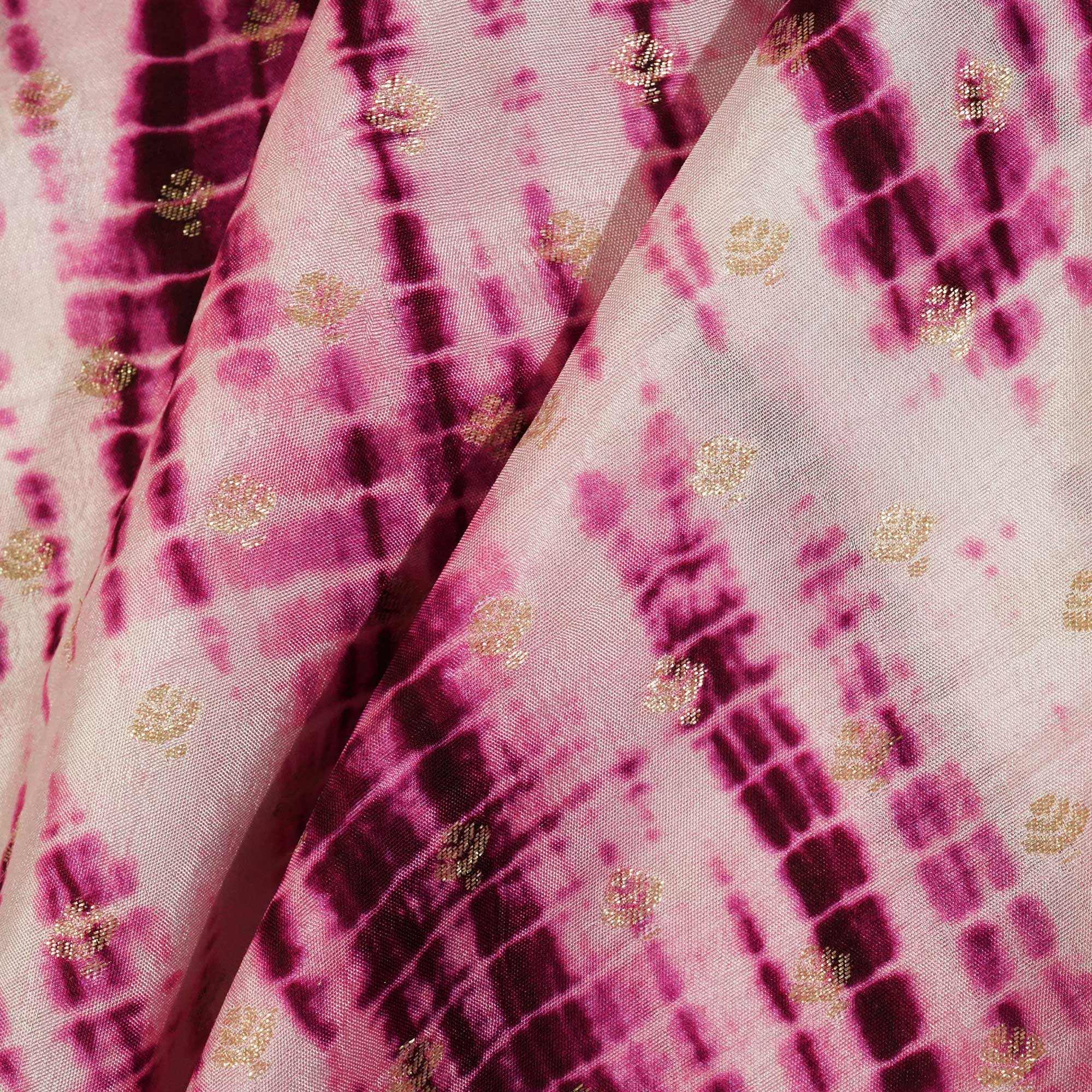 Purple Shibhori Print Russian Jacquard BJ-12804 - Image 3