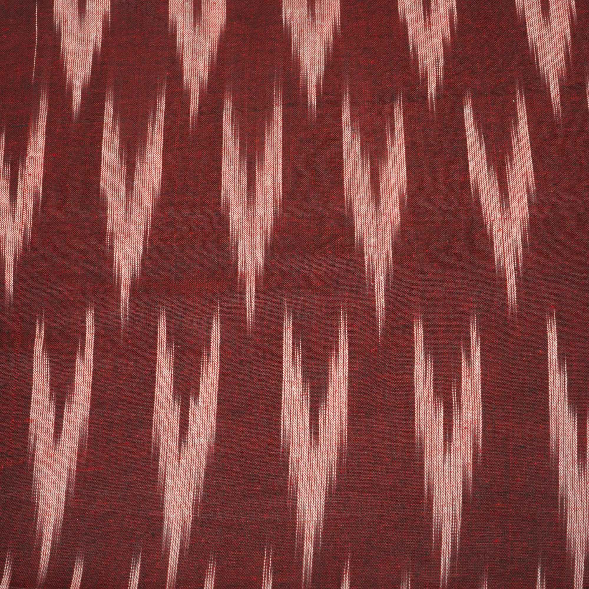 Red & Pink Ikkat Print Cotton TU-8655 - Image 4