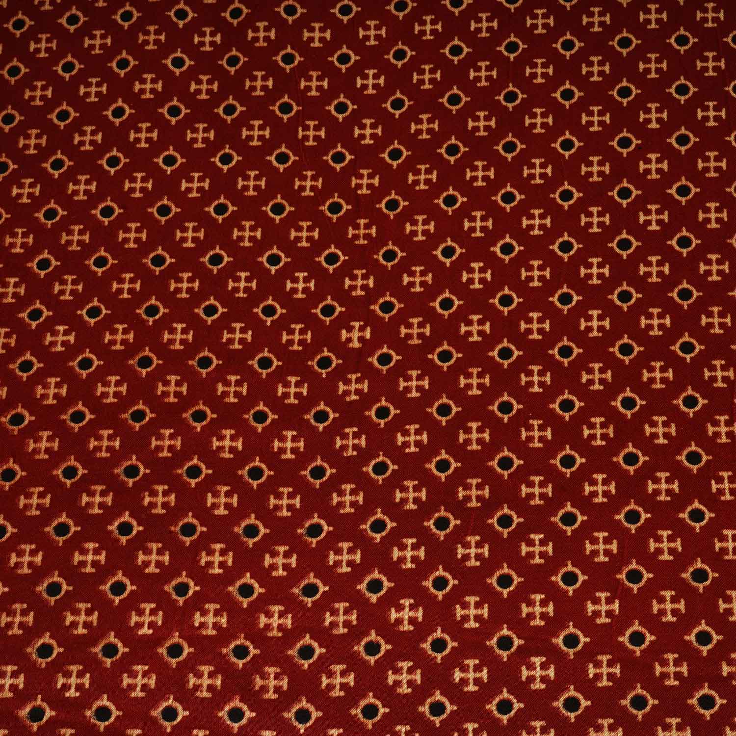 Red Floral Print Mashru Silk Fabric EEG-28328 - Image 4