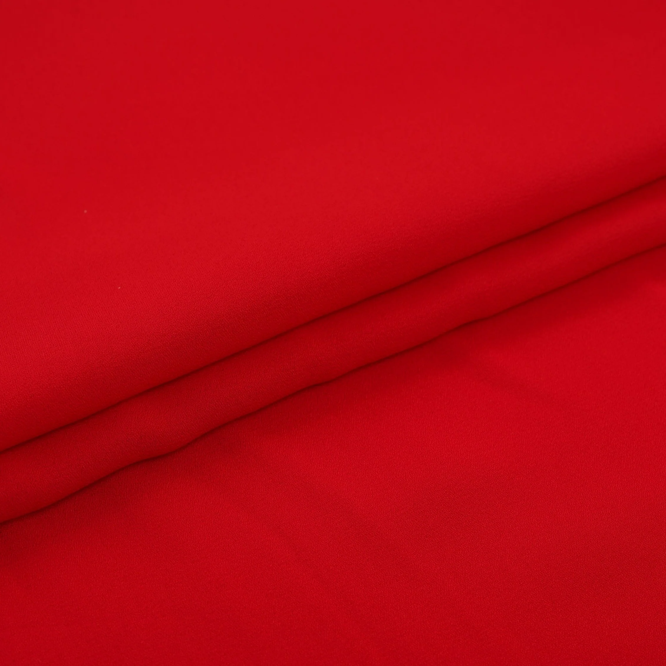 Red Solid Double Georgette Fabric LID-10 - Image 5