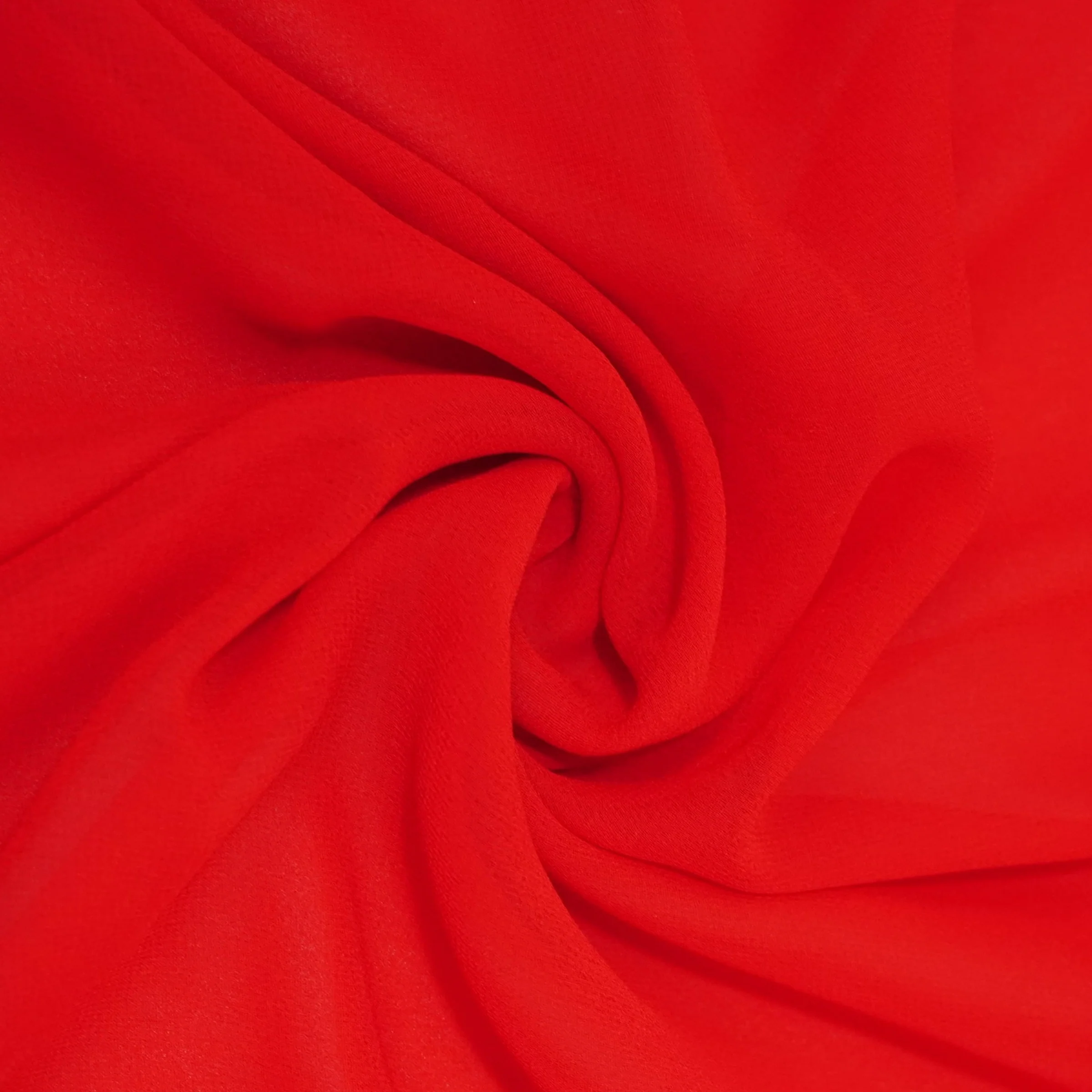 Red Solid Royal Georgette Fabric MKR-17 - Image 3