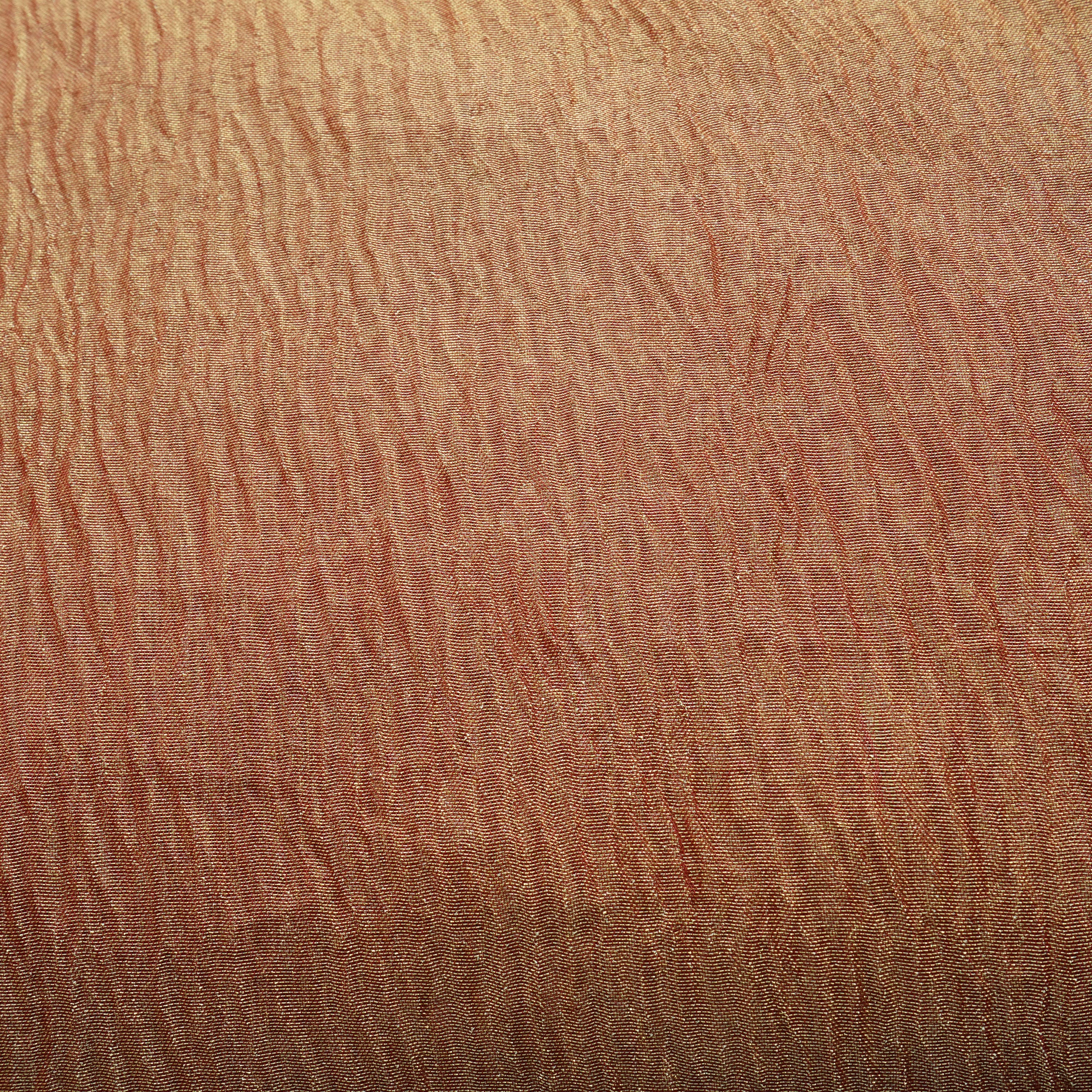 Red Solid Shimmer Crushed Tissue Fabric - Image 3