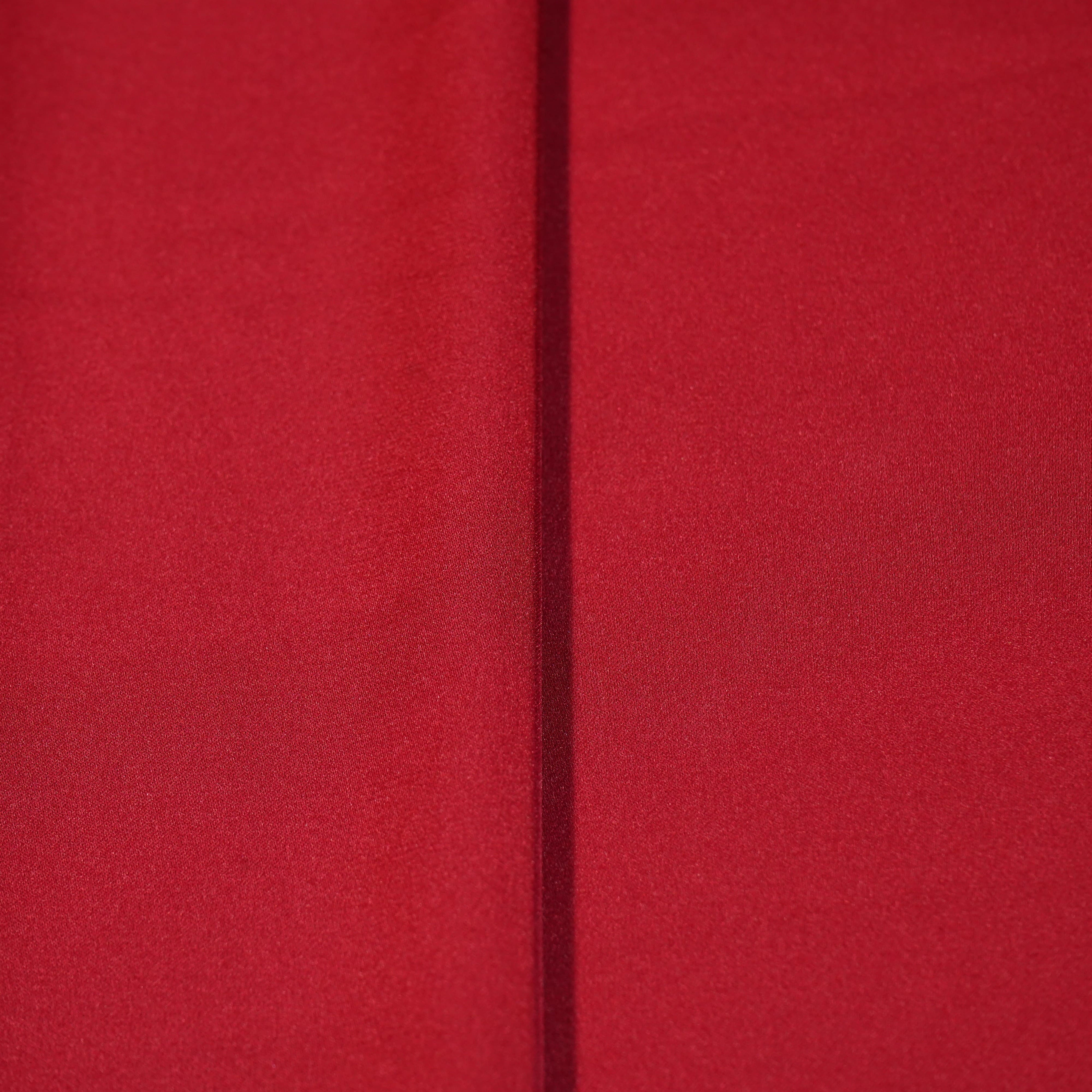 Red Solid Zara Satin Fabric 18708 - Image 2