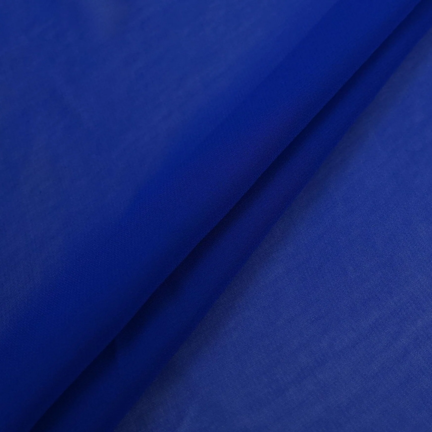 Royal Blue Solid 60gm Georgette Fabric SSMG-18 - Image 4
