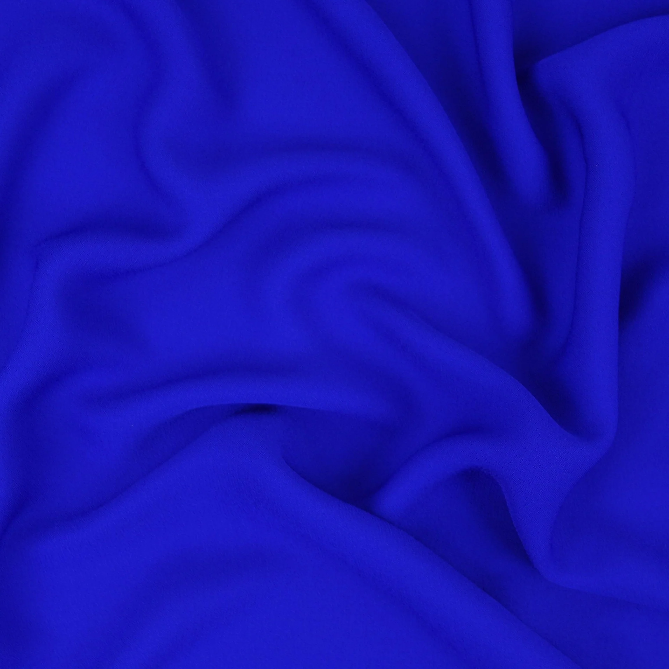 Royal Blue Solid Double Georgette Fabric LID-08 - Image 3