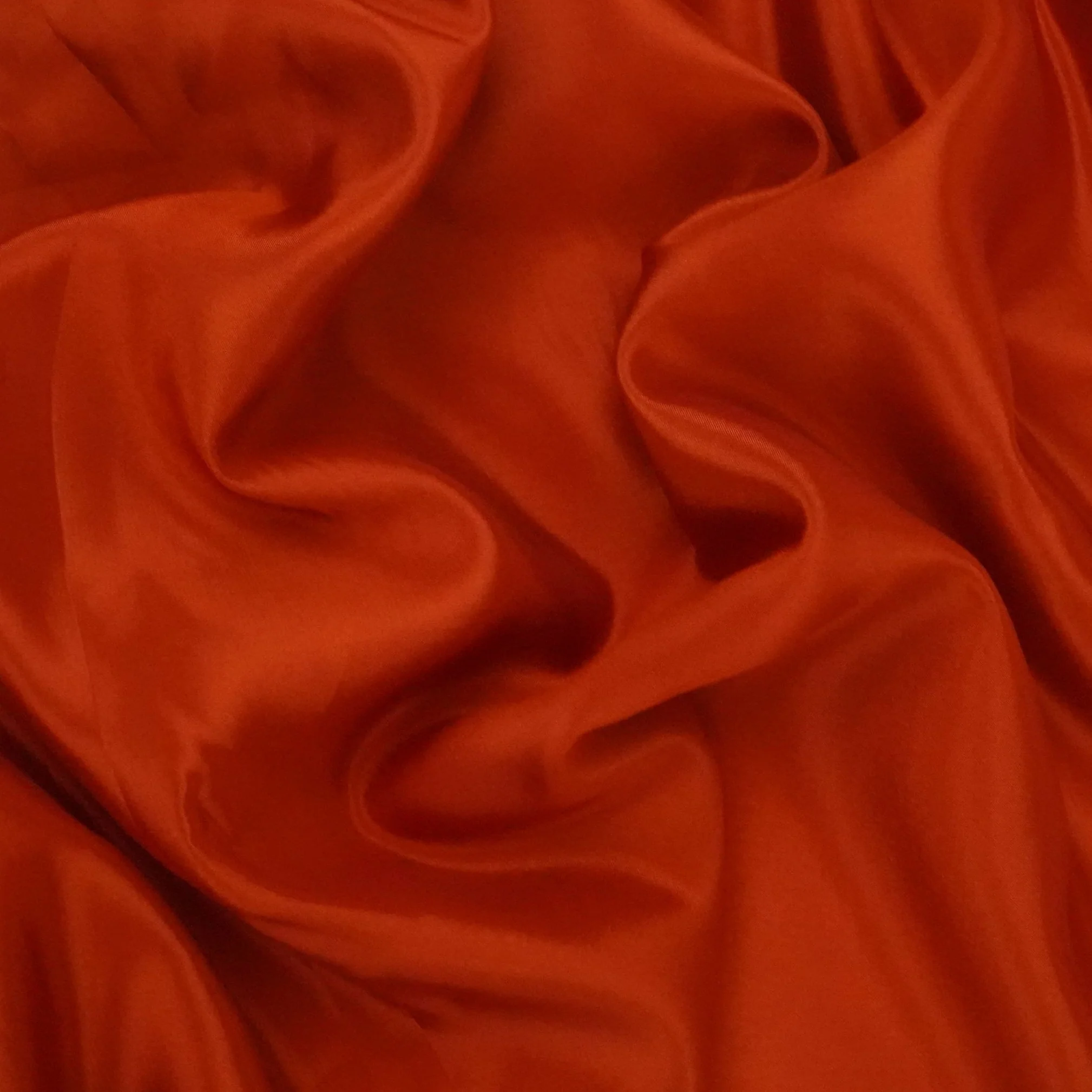 Rust Orange Solid H.O Silk Fabric MFH-09 - Image 3