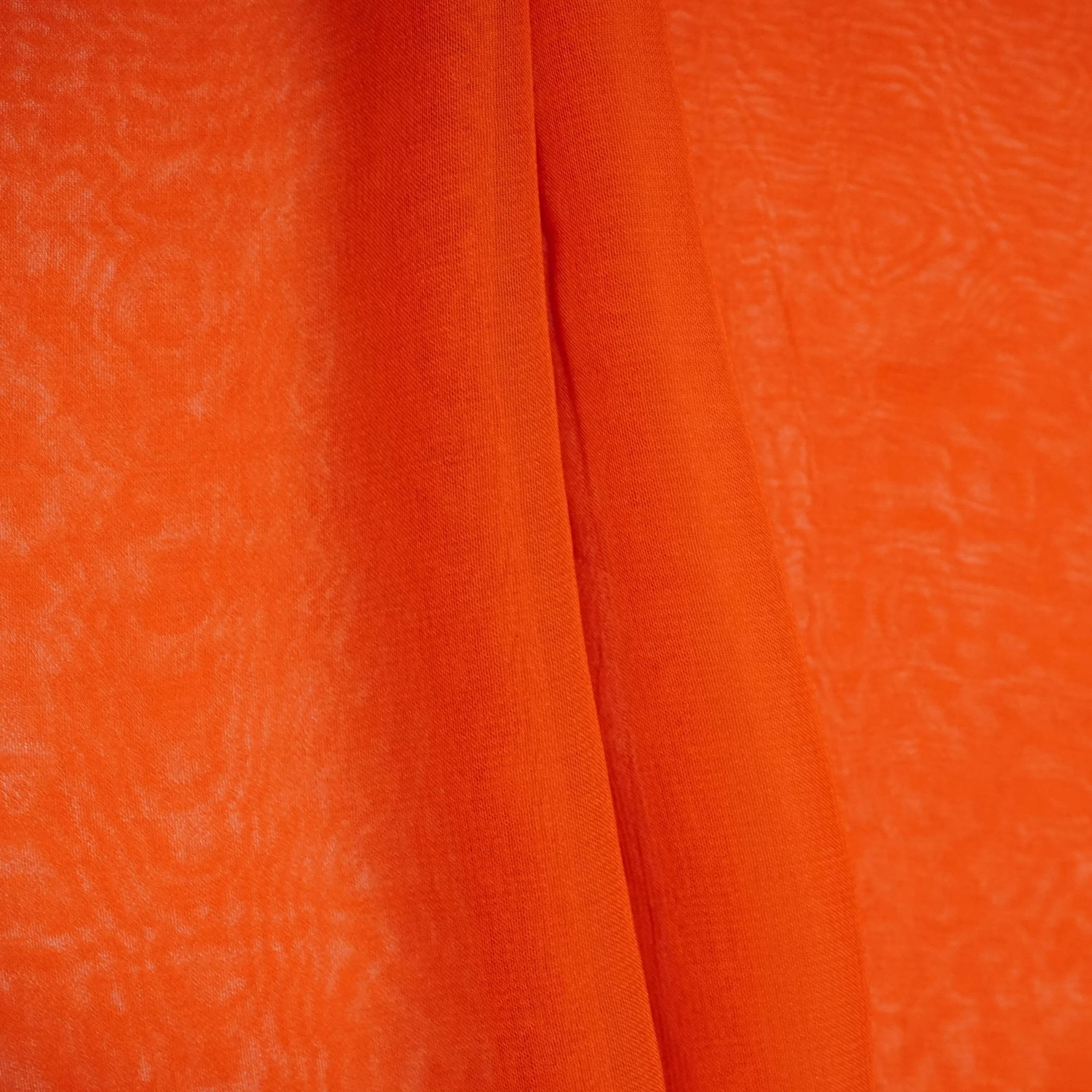Rust Orange Solid Royal Georgette Fabric MKR-14 - Image 5