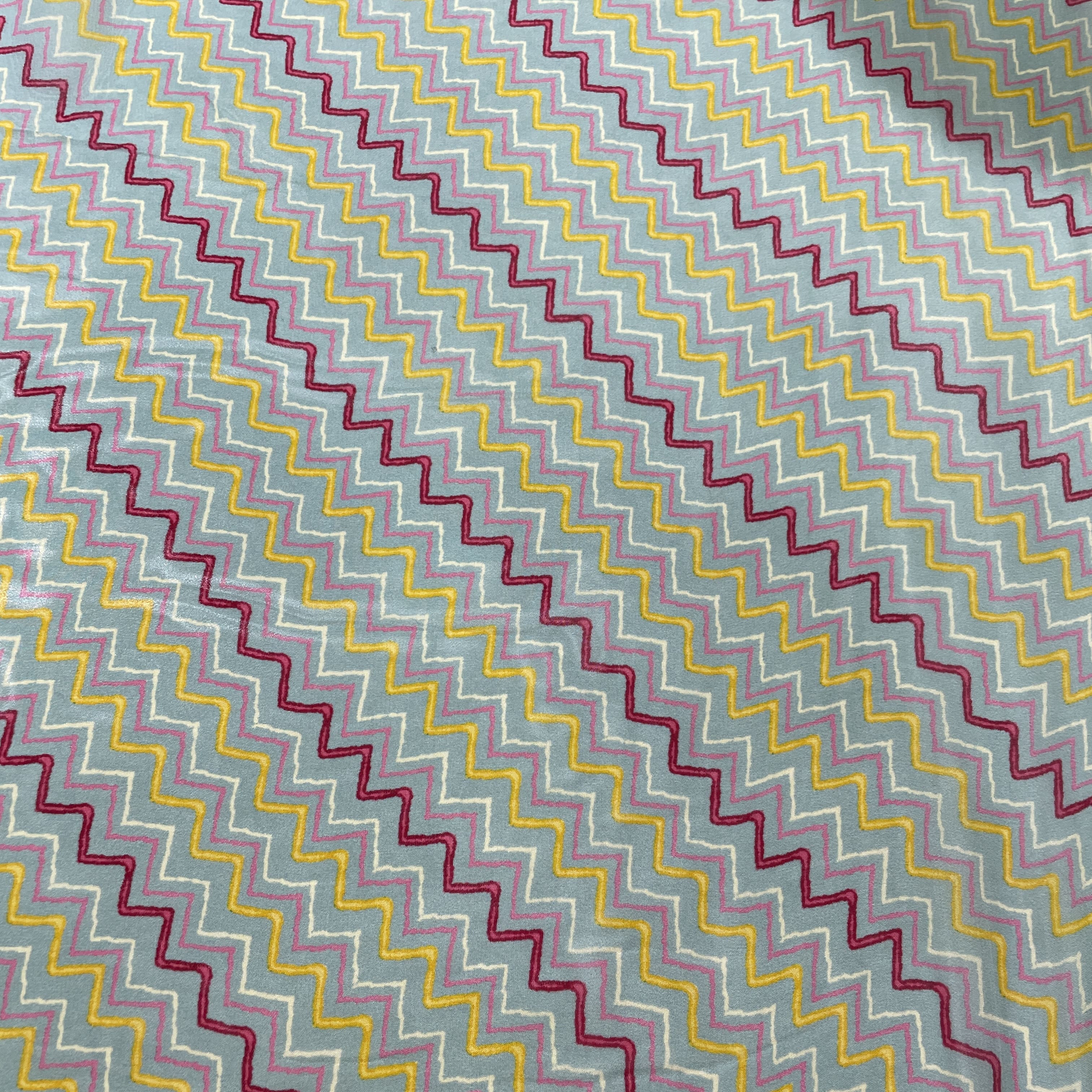 Sage Green chivon Print Georgette Fabric - Image 3