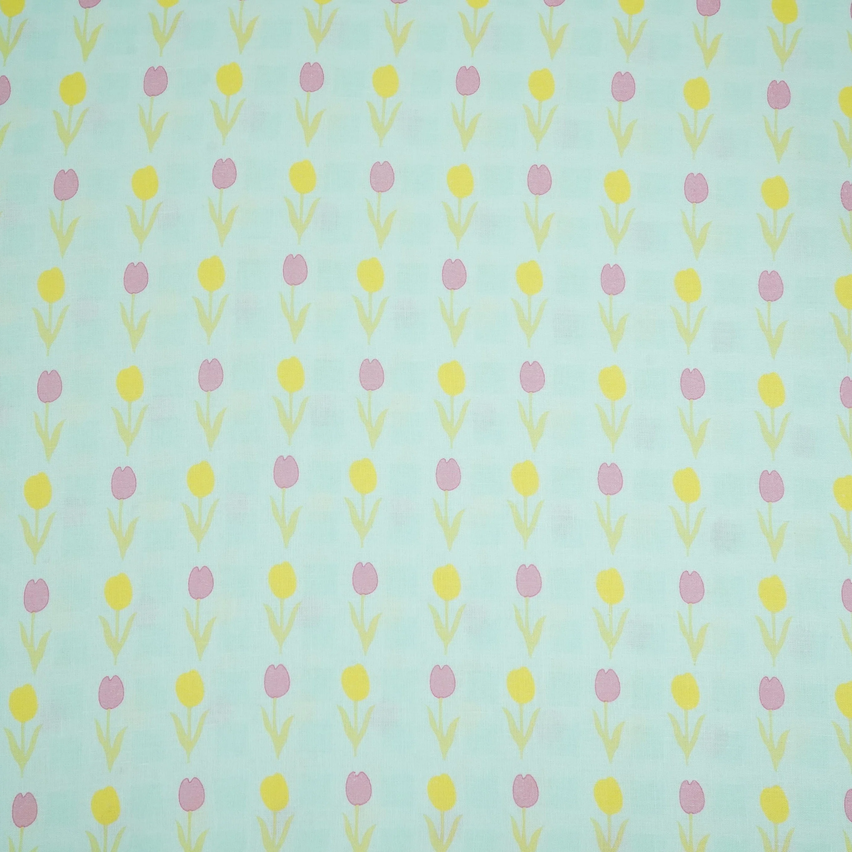 Sage Green floral print 40s Pure Linen Fabric VF-31353 - Image 2