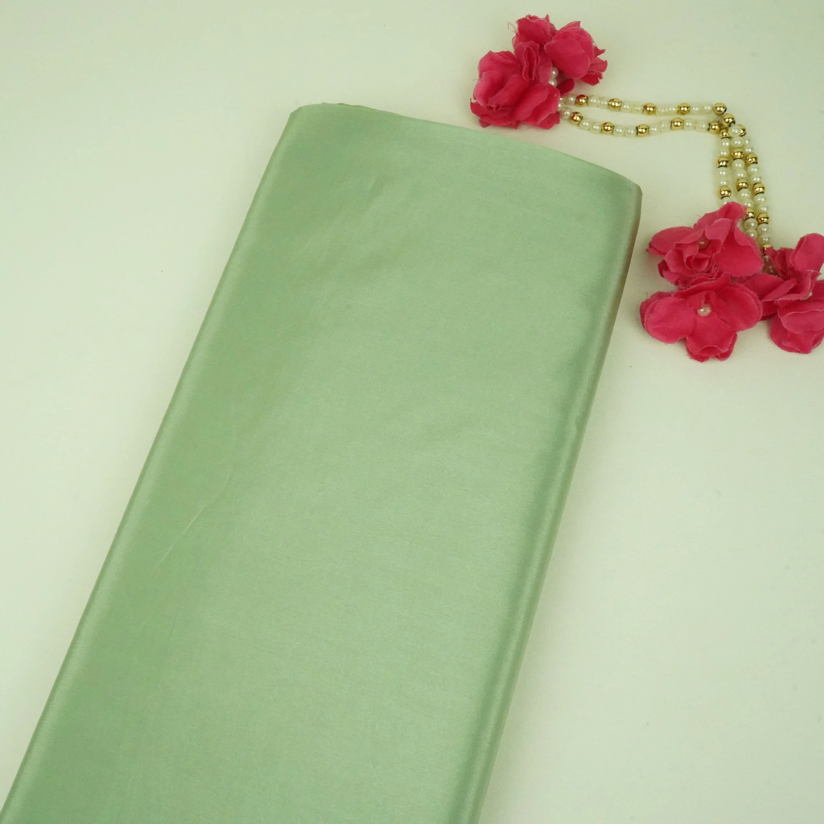 Sage Green Solid H.O Silk Fabric MFH-25