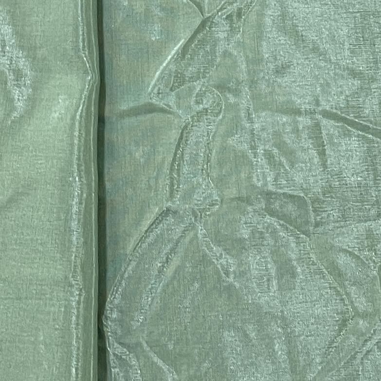 Sage Green Solid Shantoon Fabric - Image 3