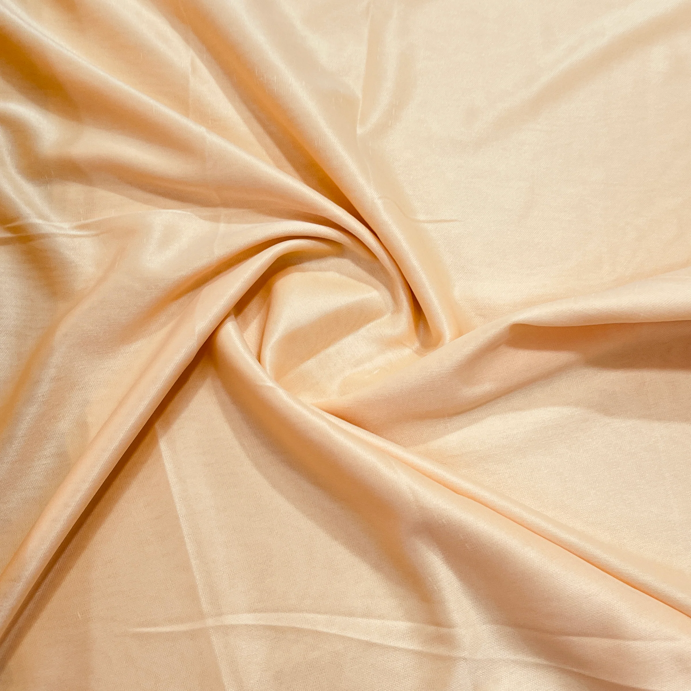 Salmon Yellow Solid Lycra Dyed Fabric