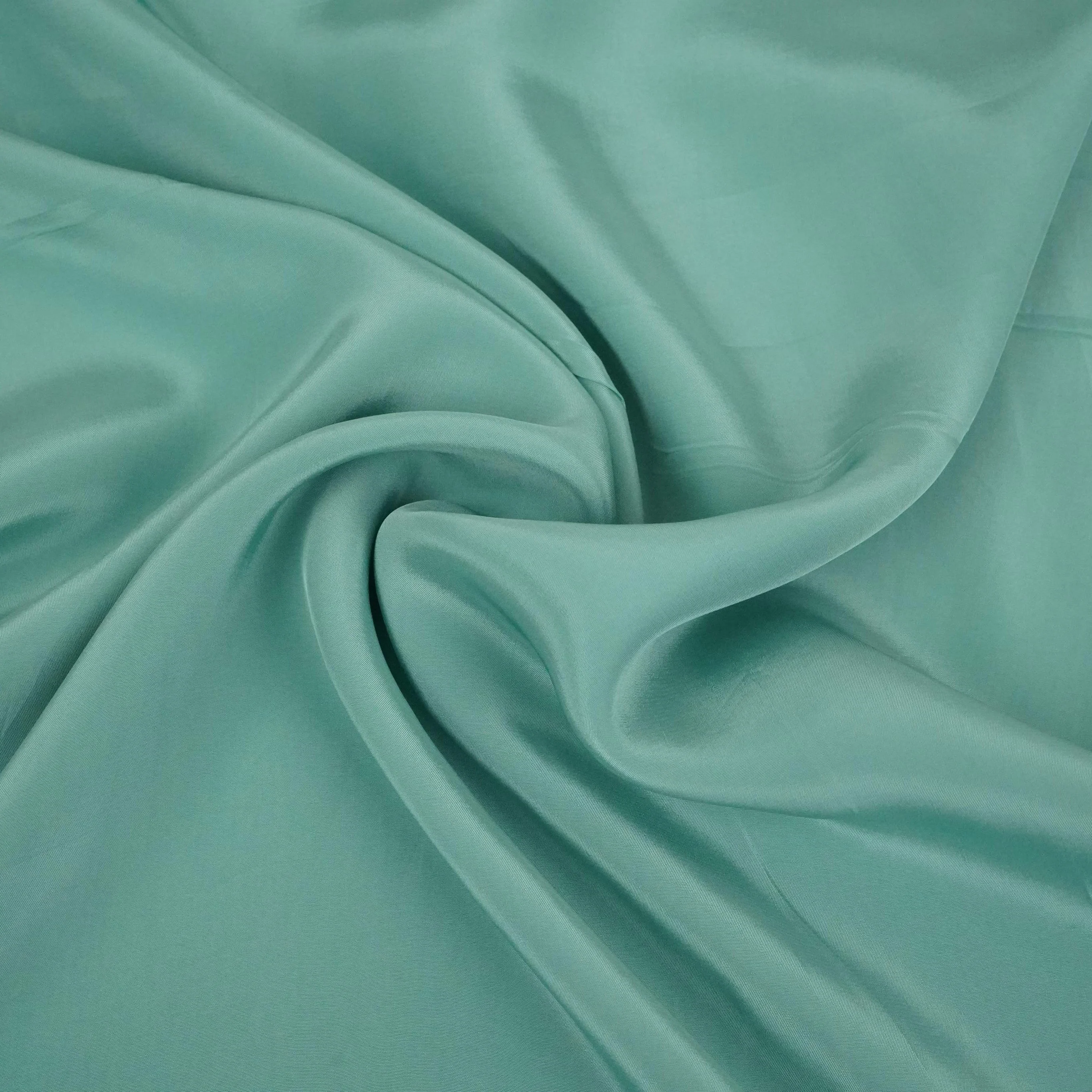 Sea Blue Solid Natural Crepe Fabric GT-28623 - Image 3