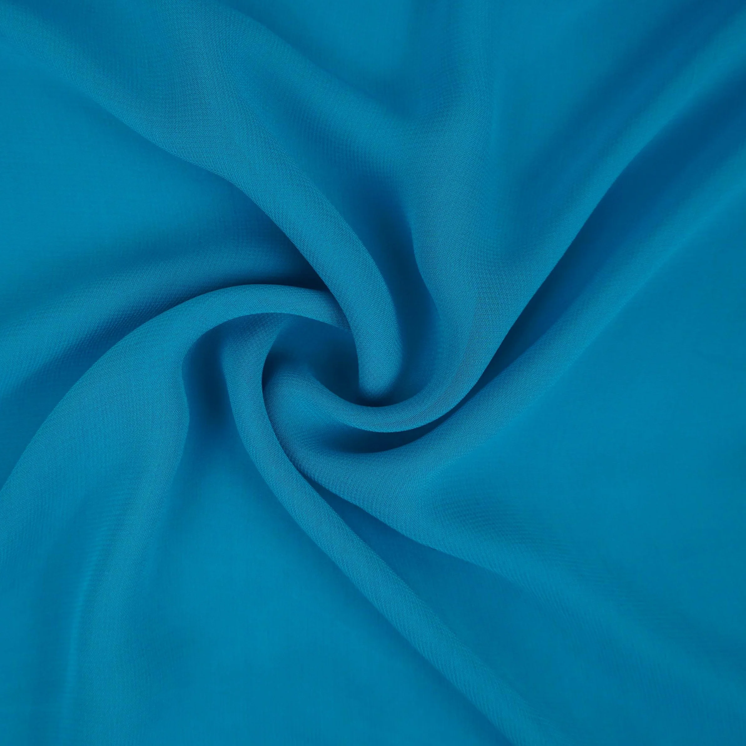 Sea Green Solid 60gm Georgette Fabric SSMG-13 - Image 3
