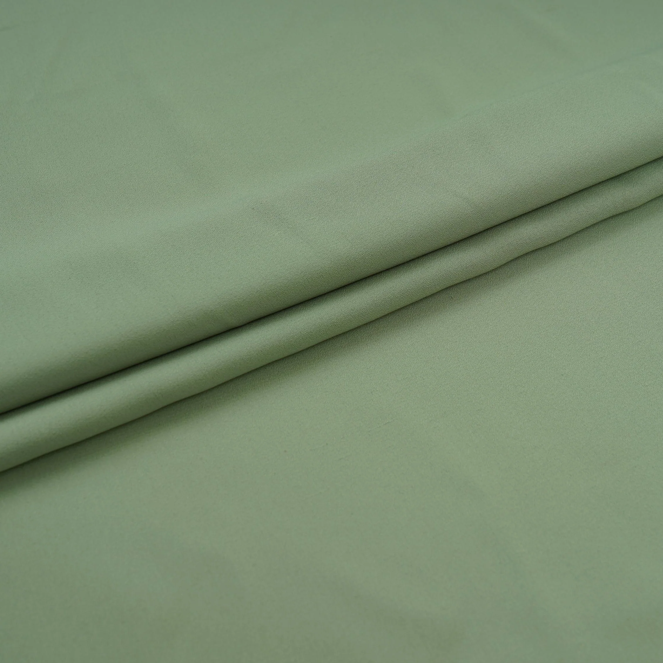 Sea Green Solid Double Georgette Fabric LID-06 - Image 4