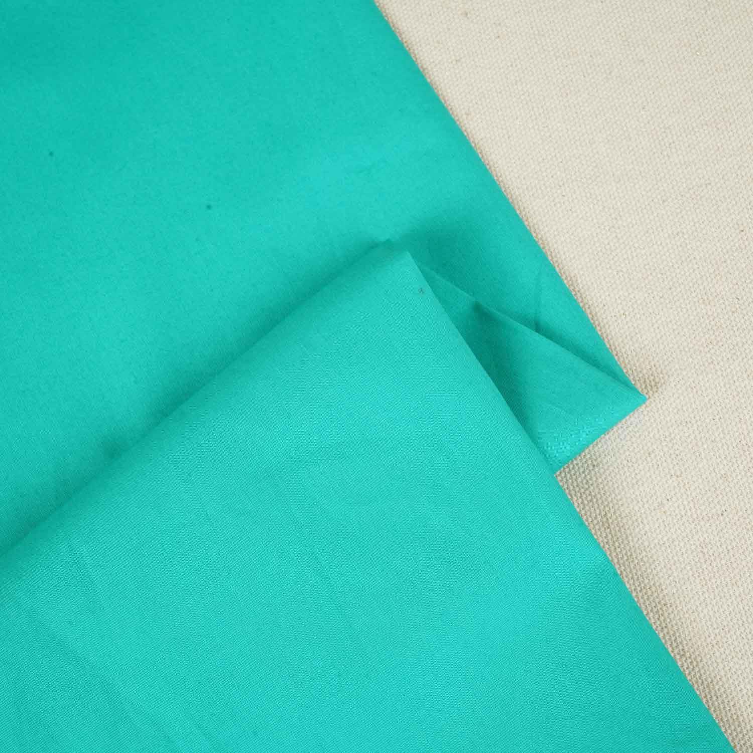 Sea Green Solid Poplin Fabric LSF-27894 - Image 2