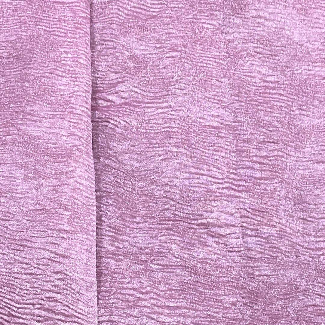 Pink Solid Shimmer Crushed Tissue Fabric 14307 - Image 3