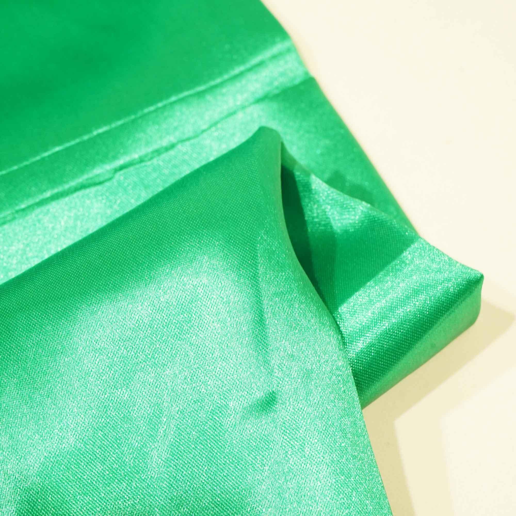 Shamrock Green Solid Satin KAT-11633 - Image 2
