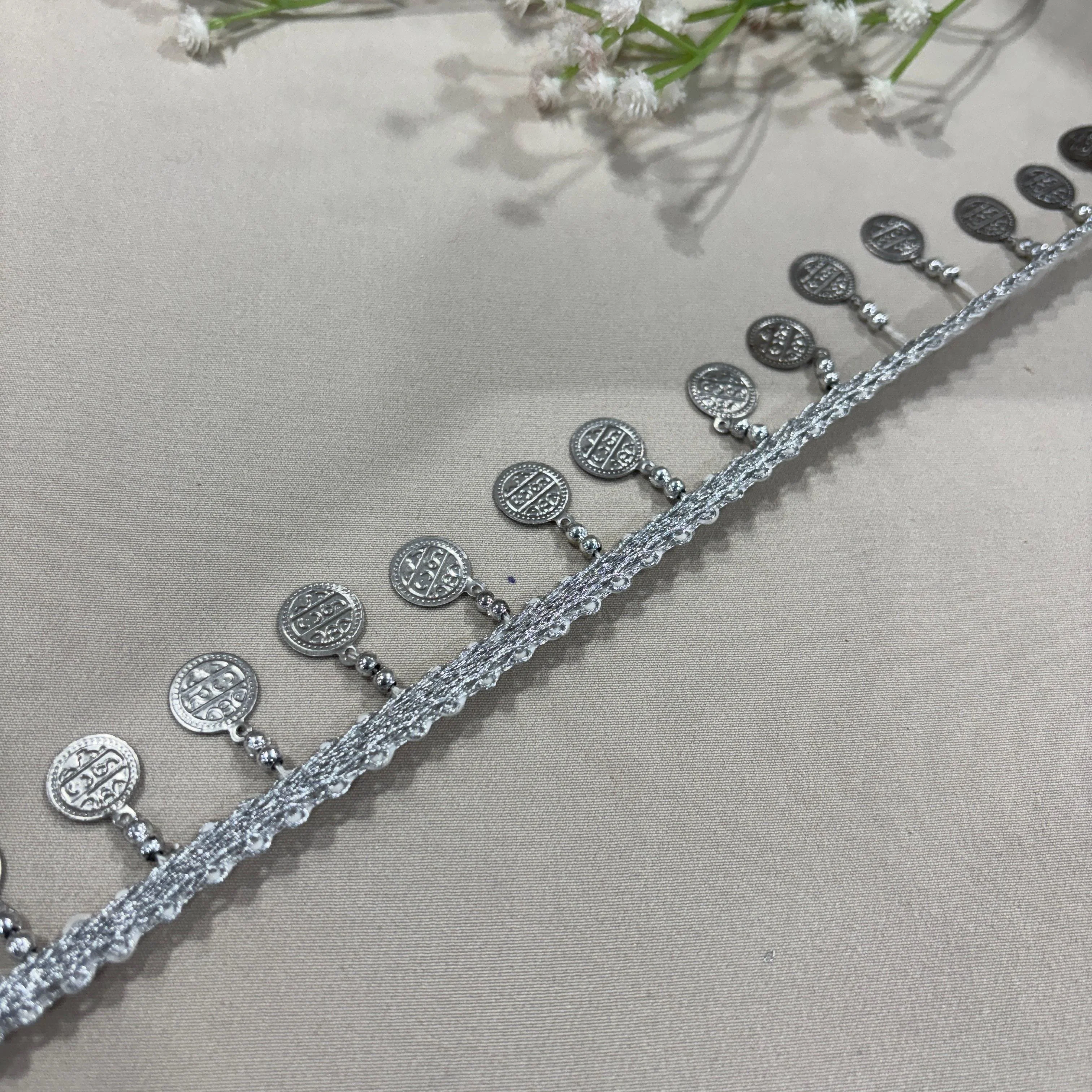 Silver Coins Lace 16991