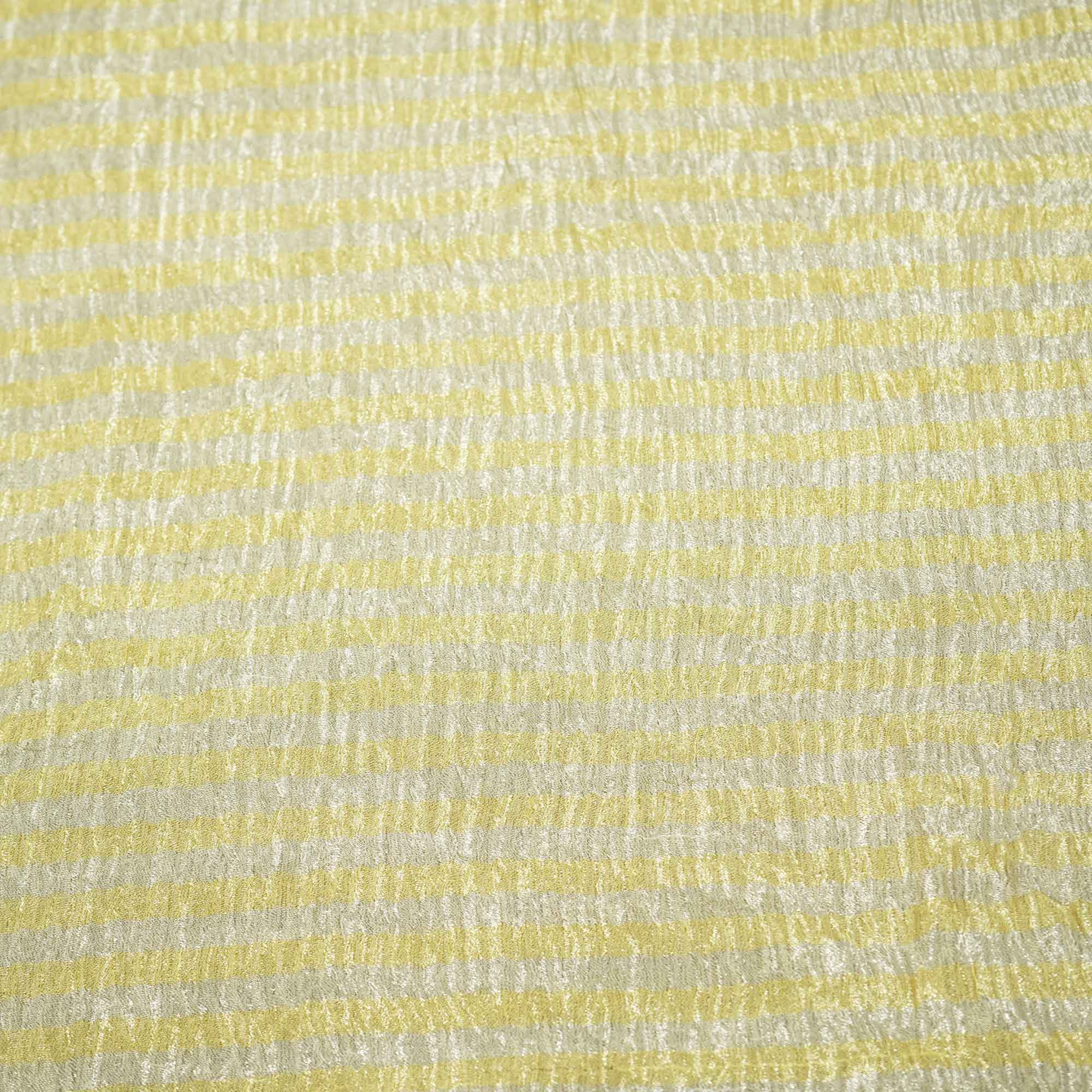 Silver & Golden Dyeable Zari Silk Fabric 309 KRE-19226 - Image 4