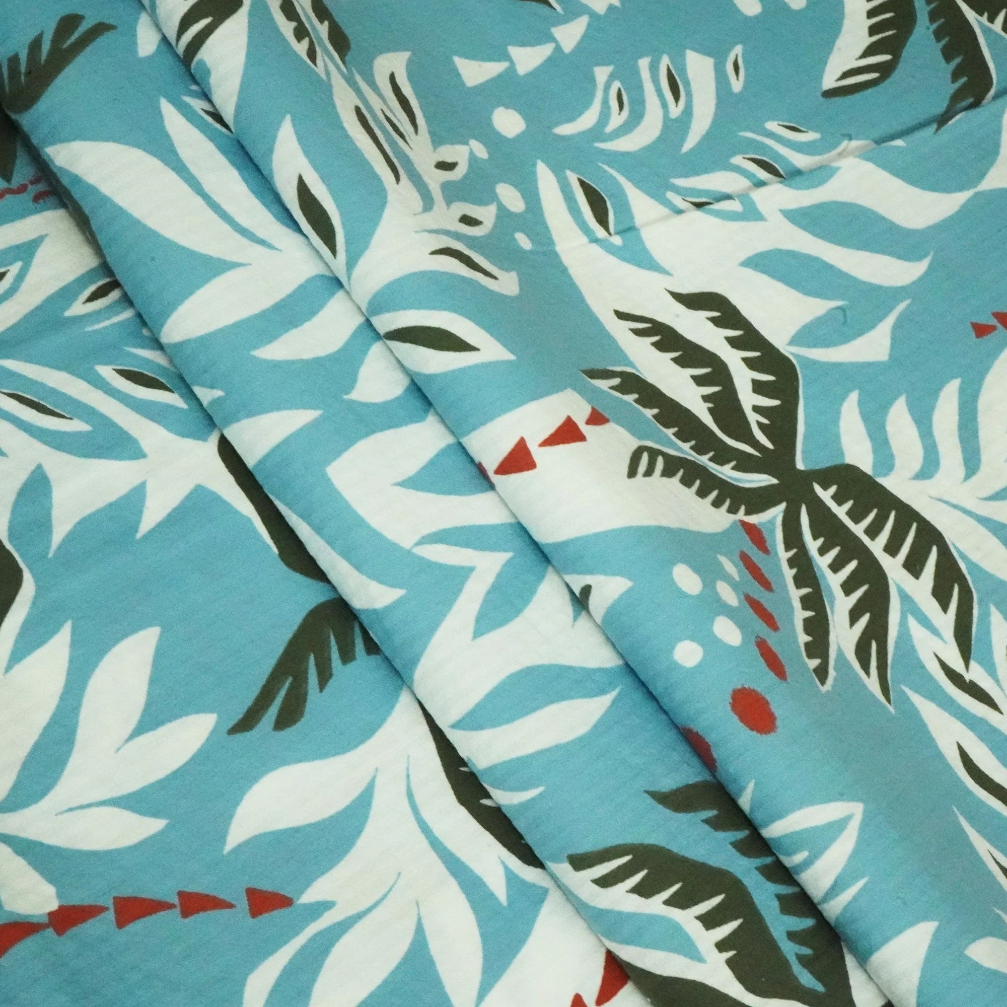 Sky Blue Seer Suker Cotton Fabric LSF-24276 - Image 2
