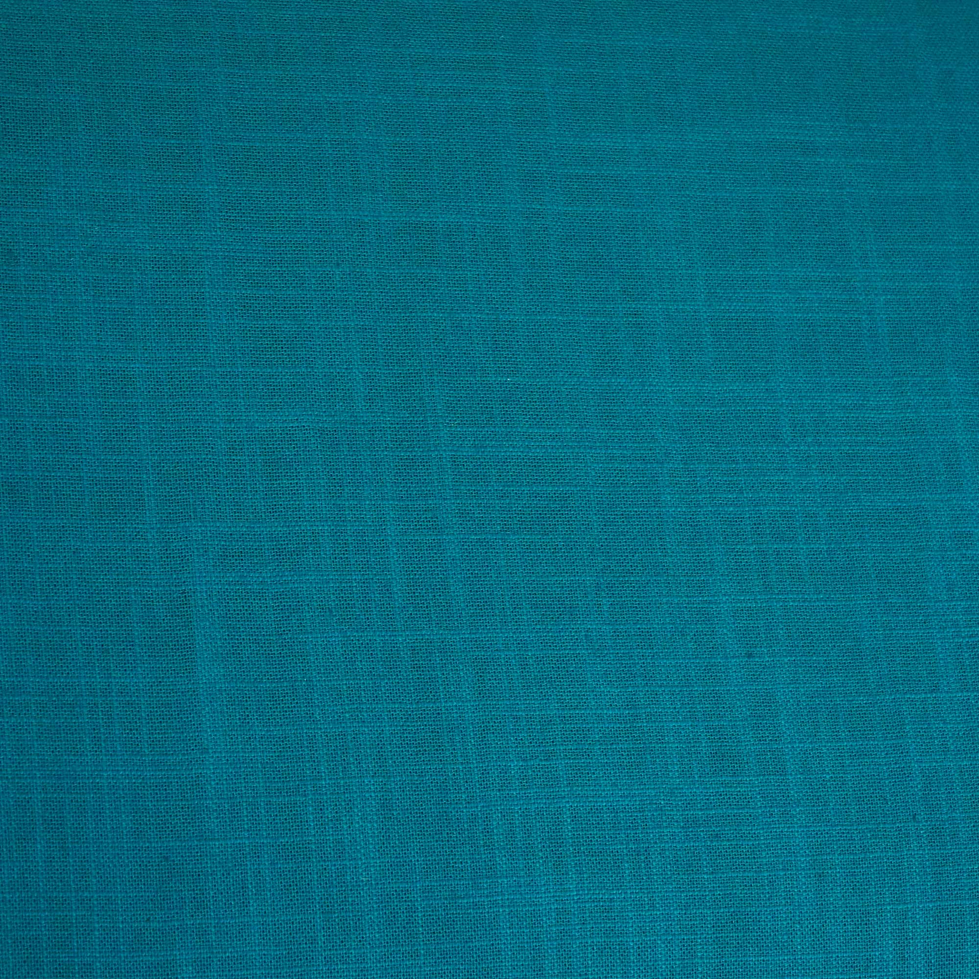 Sky Blue Solid Fabric Cotton Linen Slub SH-17224 - Image 4