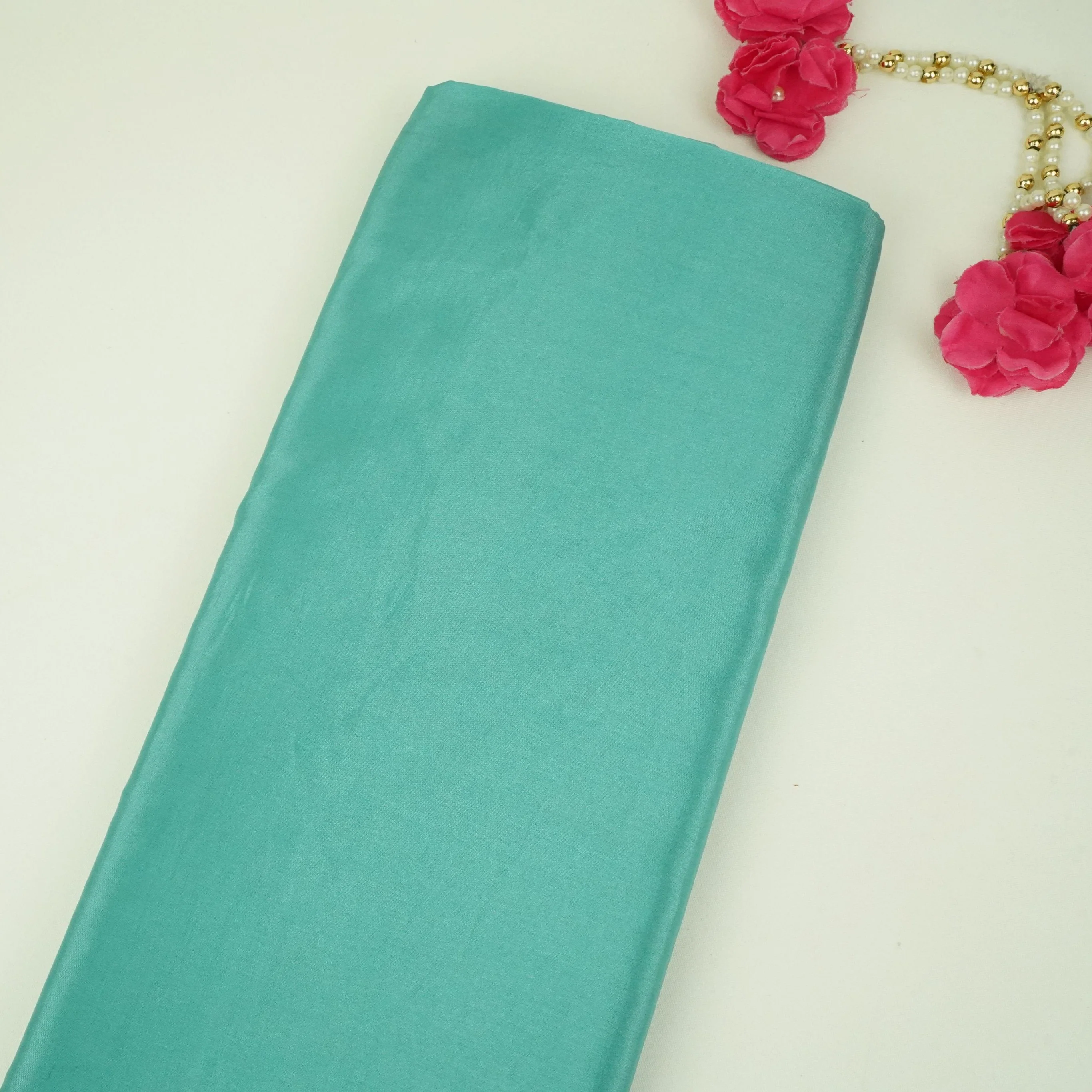 Sky Blue Solid H.O Silk Fabric MFH-17