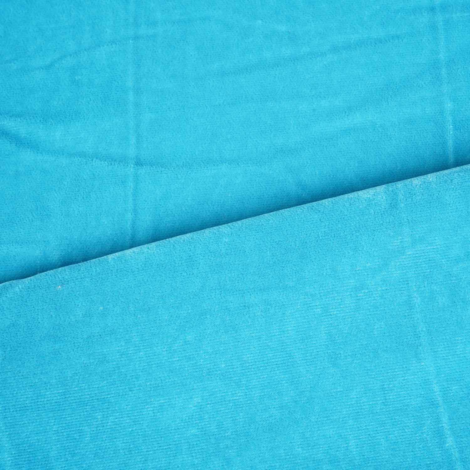Sky blue Solid Micro Velvet 9000 MSMR-27851 - Image 3