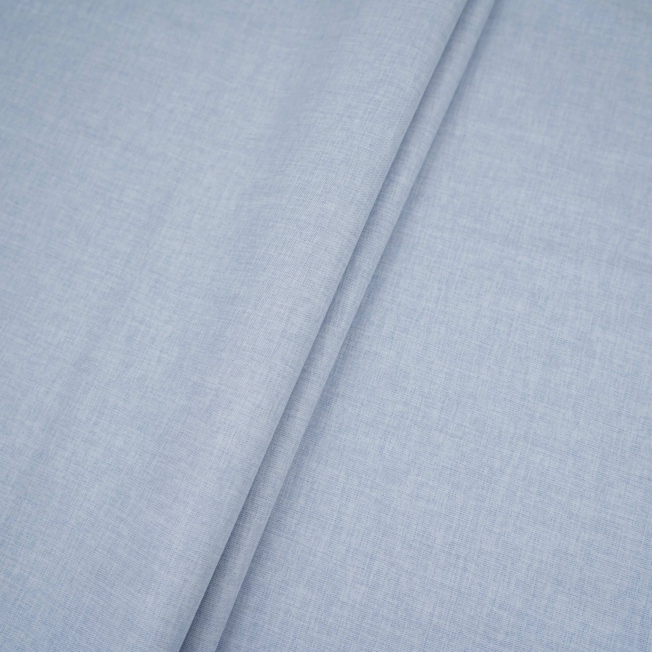Sky Blue Solid Suiting Fabric ASMI-31307 - Image 5