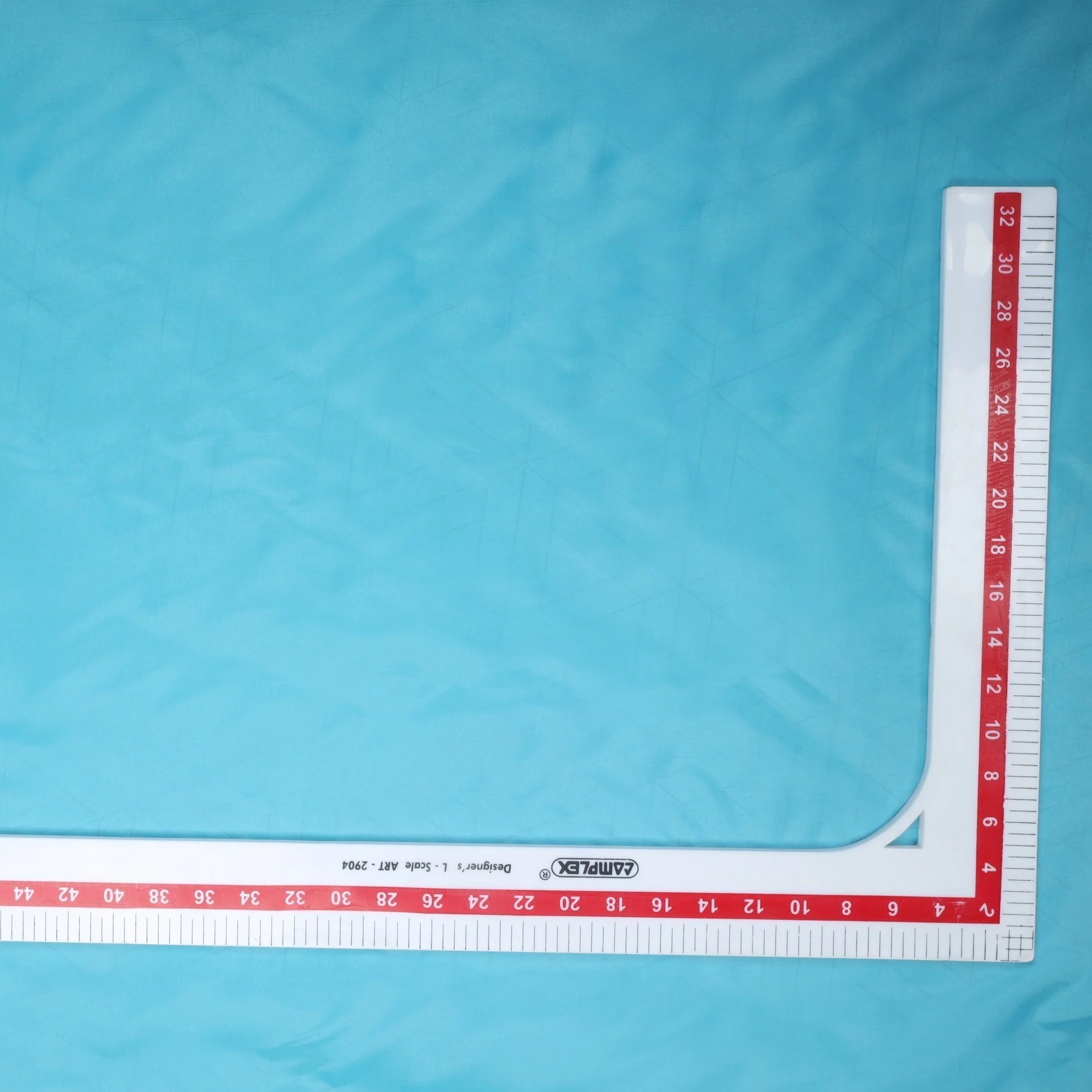 Sky Blue Solid Taffeta Fabric 1788 - Image 3