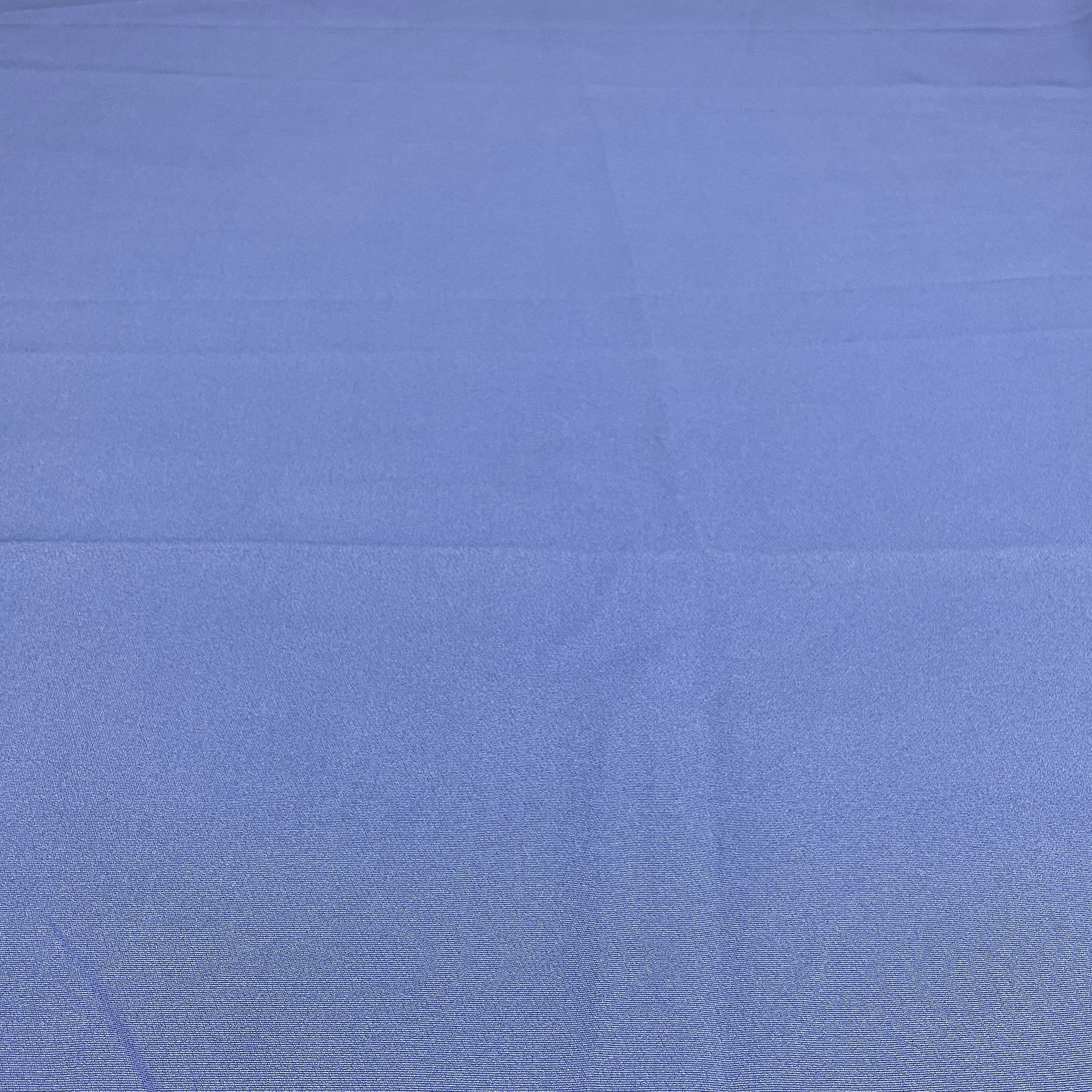 Steel Blue Solid Banana Crepe Fabric - Image 2