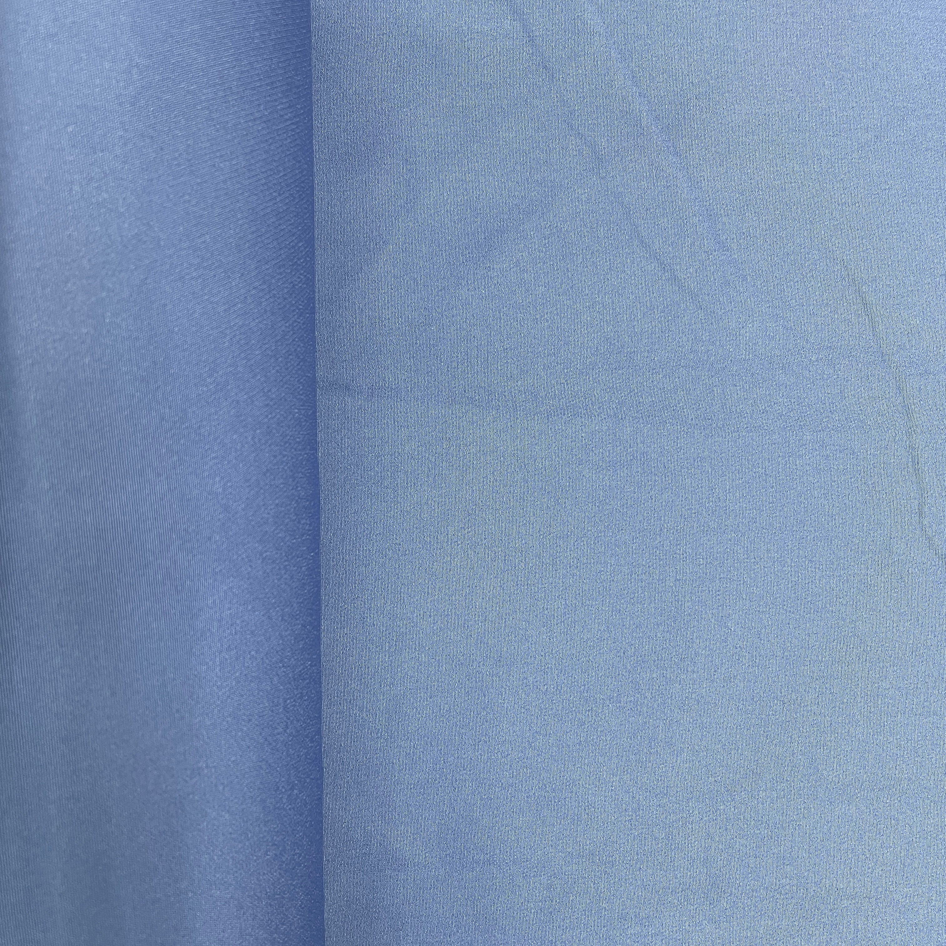 Steel Blue Solid Banana Crepe Fabric - Image 3
