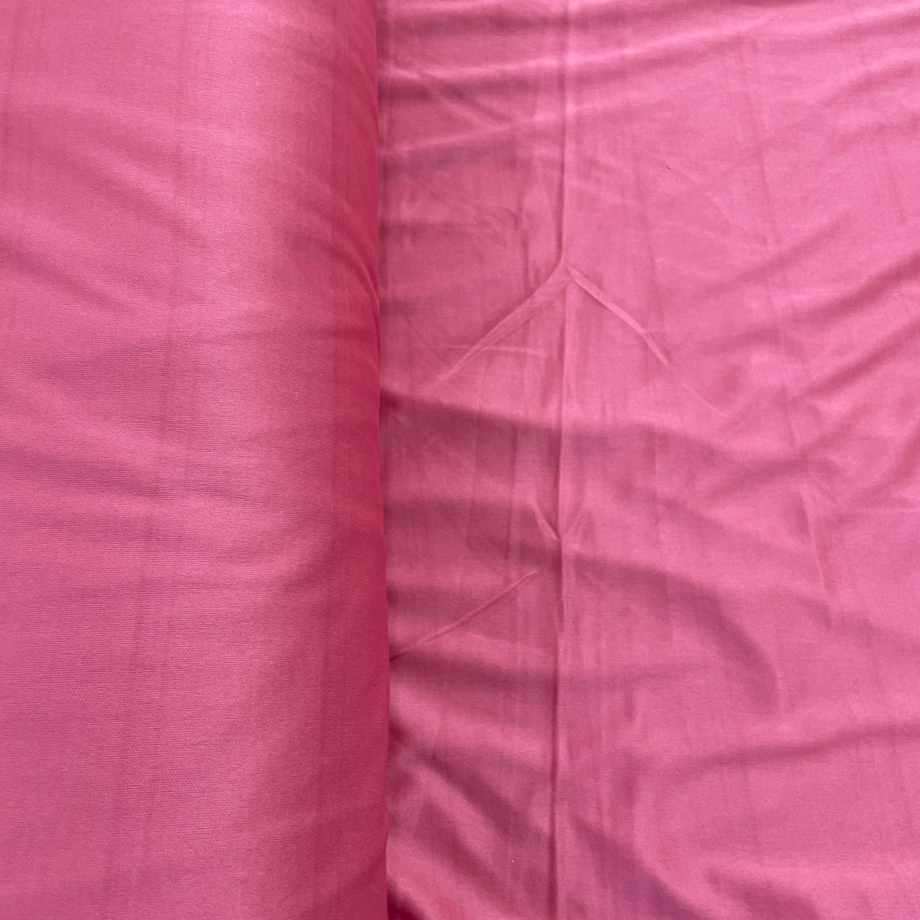 Strawberry Pink Solid Lycra Dyed Fabric - Image 3