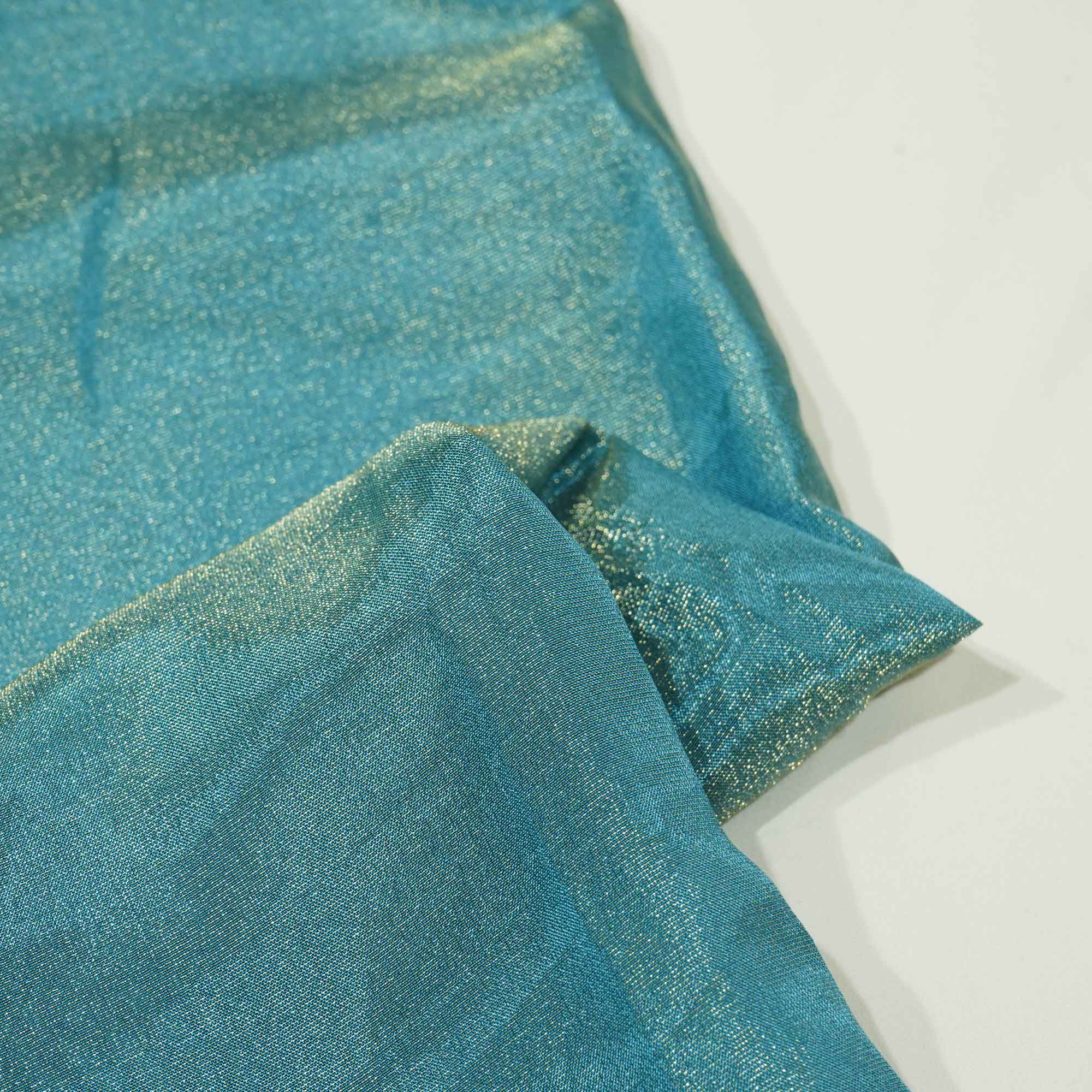 Teal Blue Solid Viscose Tissue SSM-16633 - Image 2