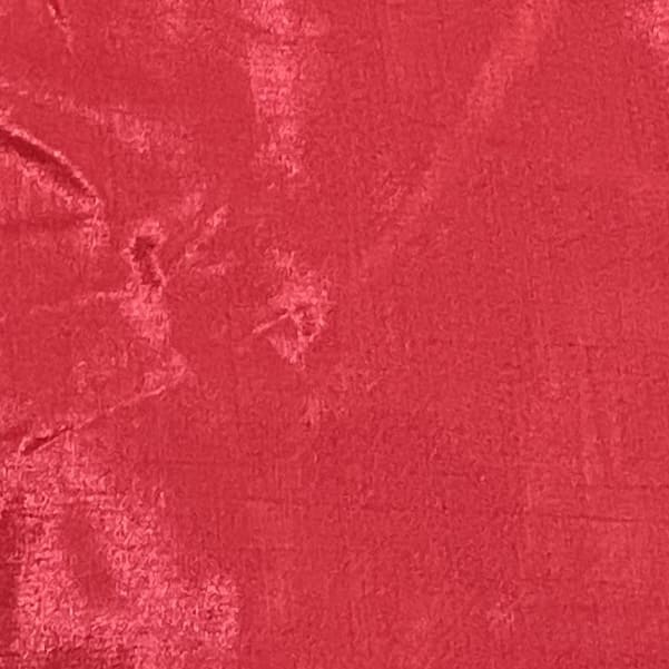 Tomato Red Solid Shantoon Fabric - Image 2