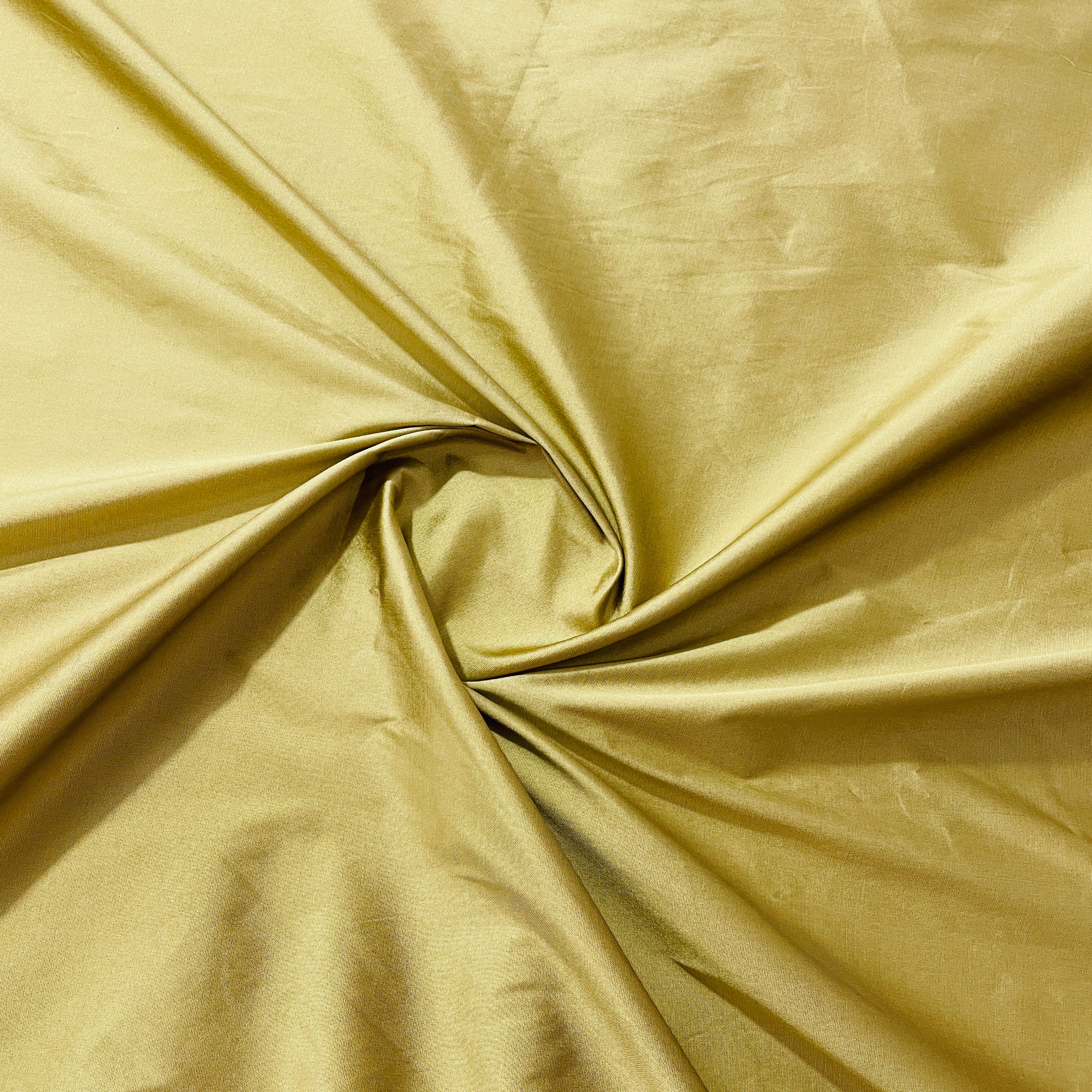 Tortilla Brown Solid Silk Taffeta Fabric