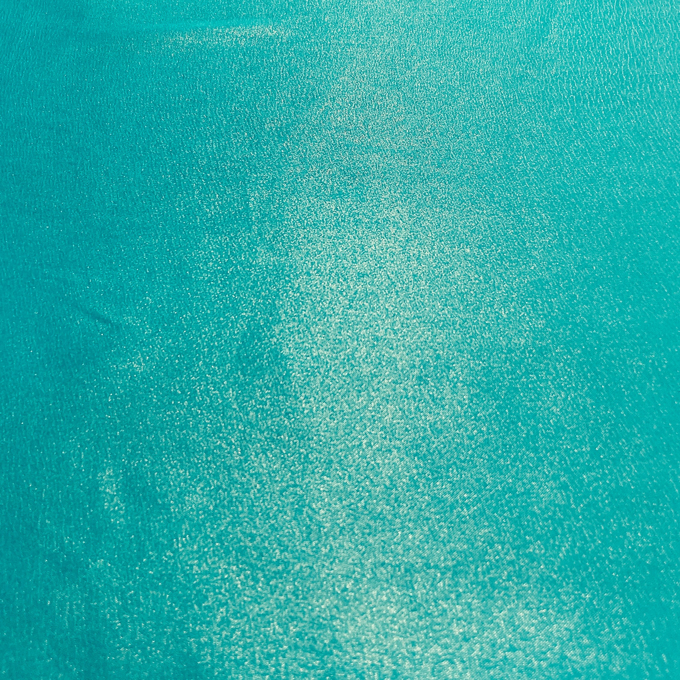 Turquoise Green Solid Gold Shimmer Georgrette Satin Fabric - Image 2