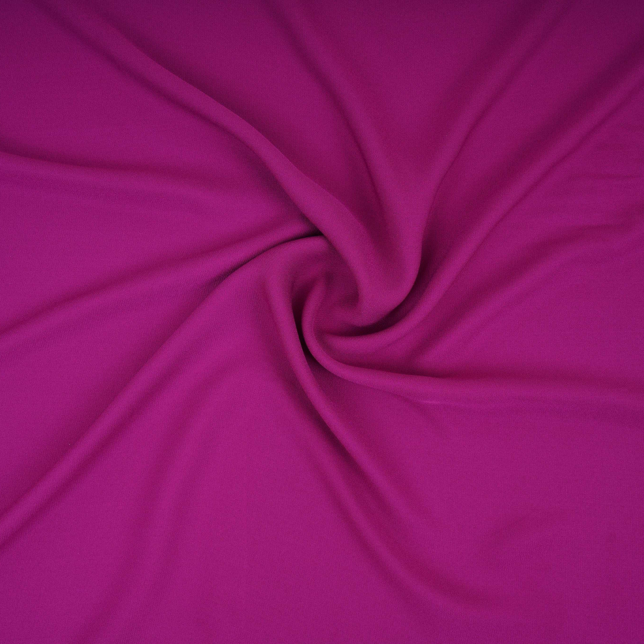 Voilet Solid Double Georgette Fabric LID-12 - Image 4