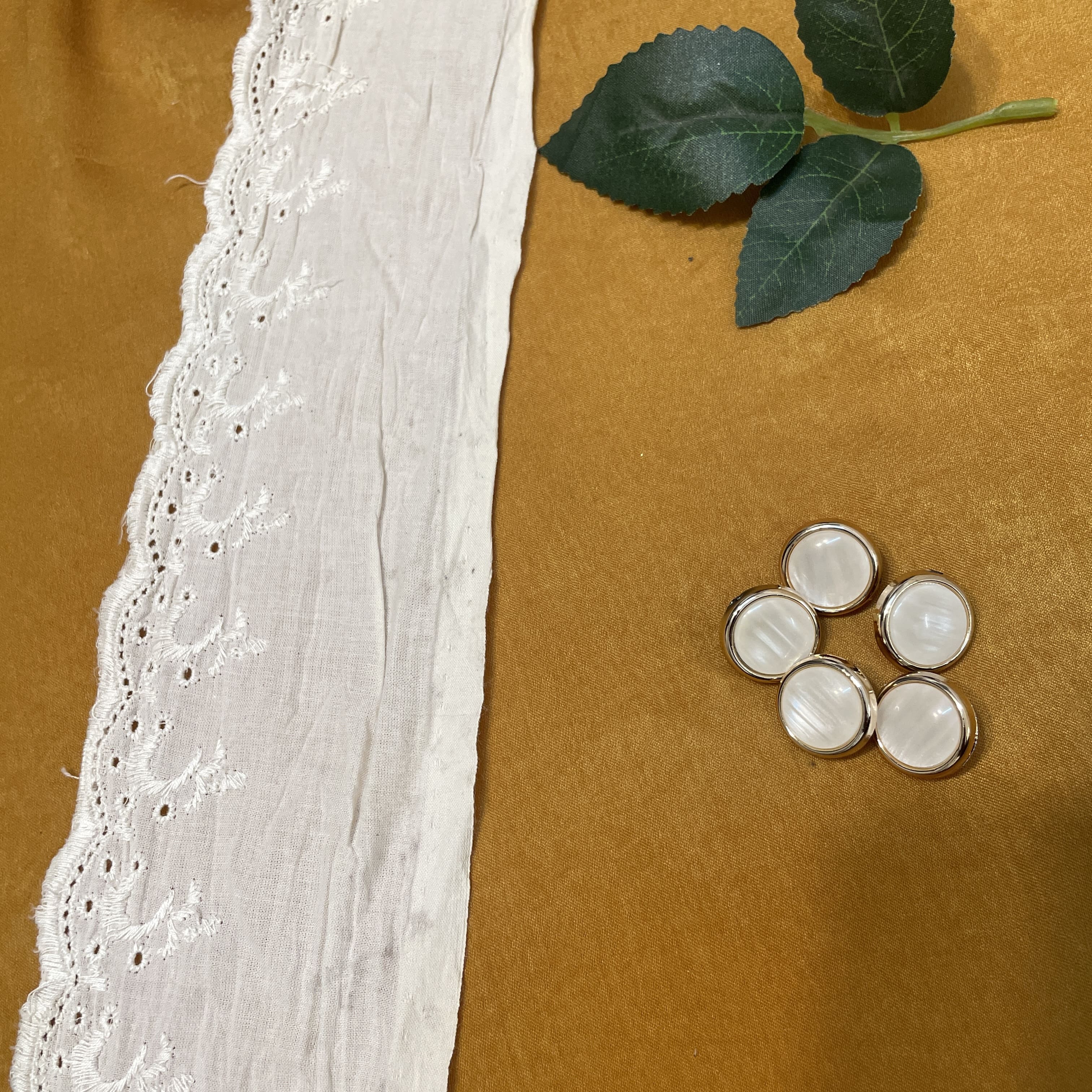 White Dyeable Cotton lace - Image 3