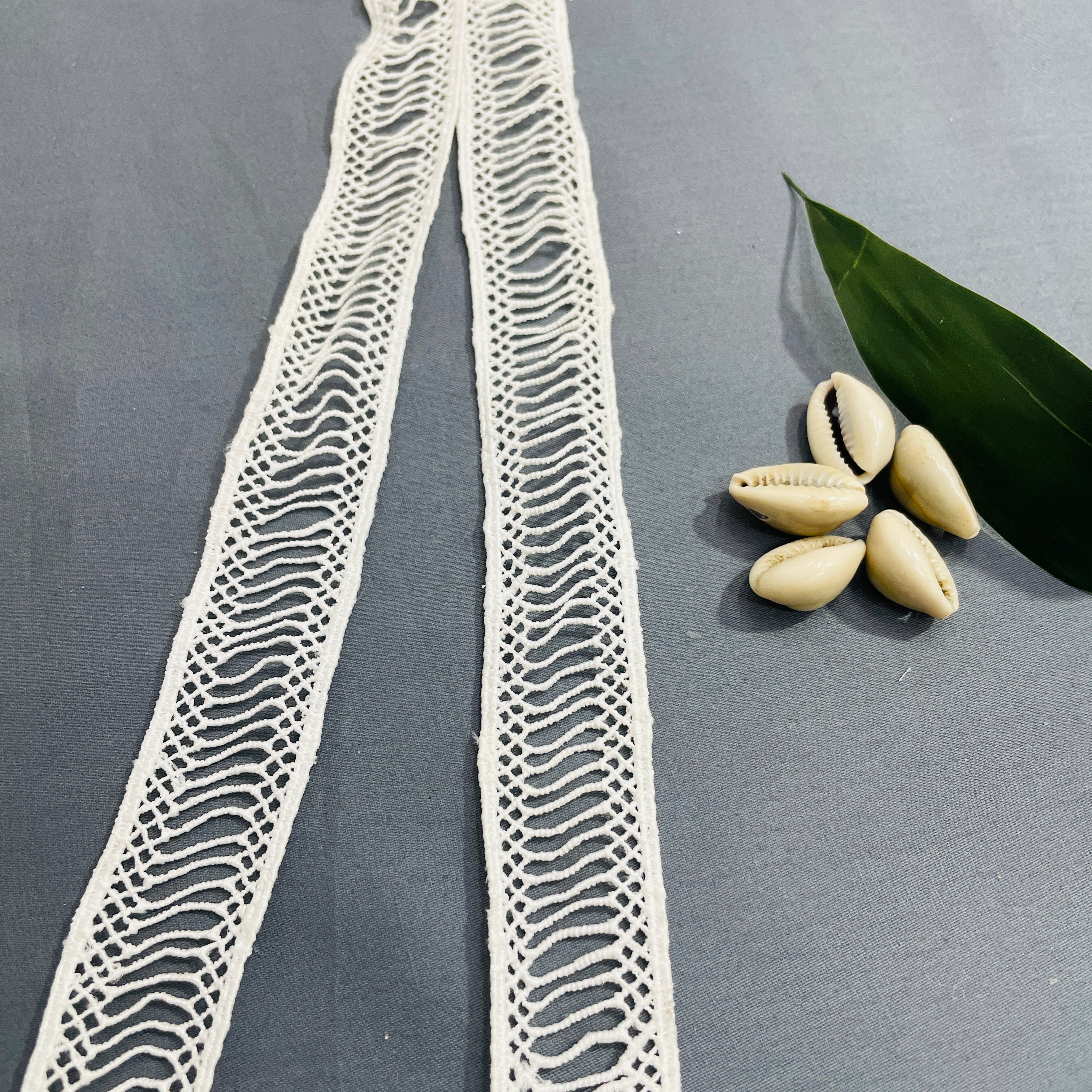 White Dyeable Cotton Lace - Image 3