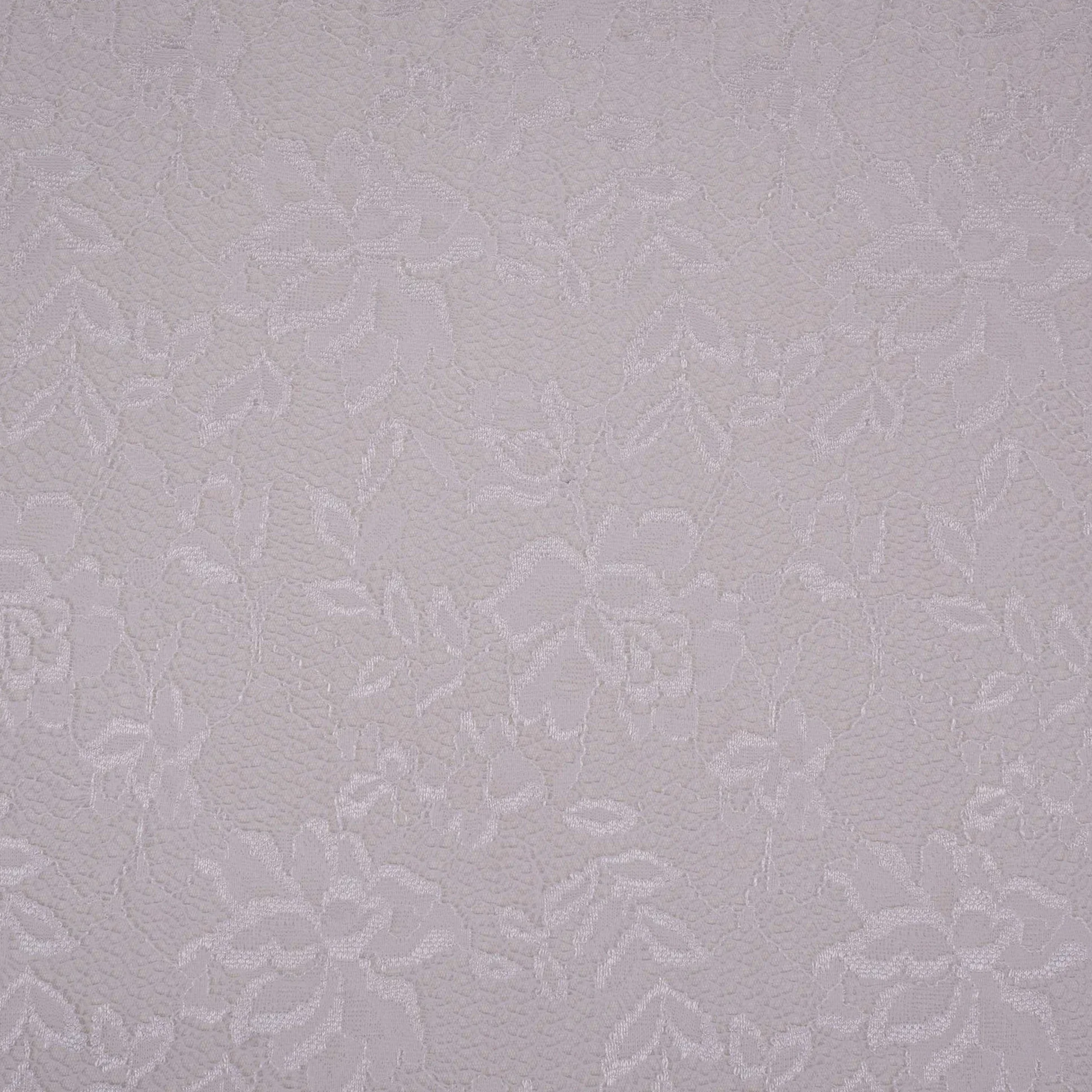White Floral Embroidery Lace Fabric LI-32181 - Image 2