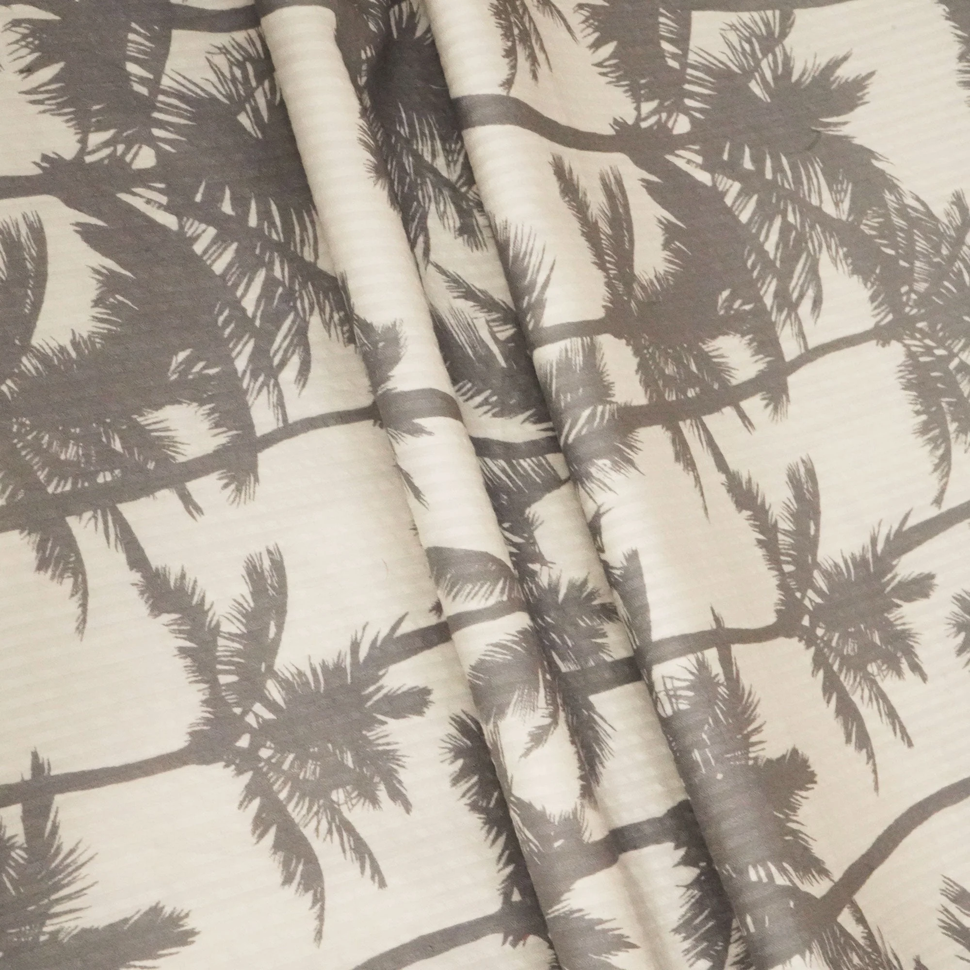 White Seer Suker Cotton Fabric LSF-24277 - Image 2