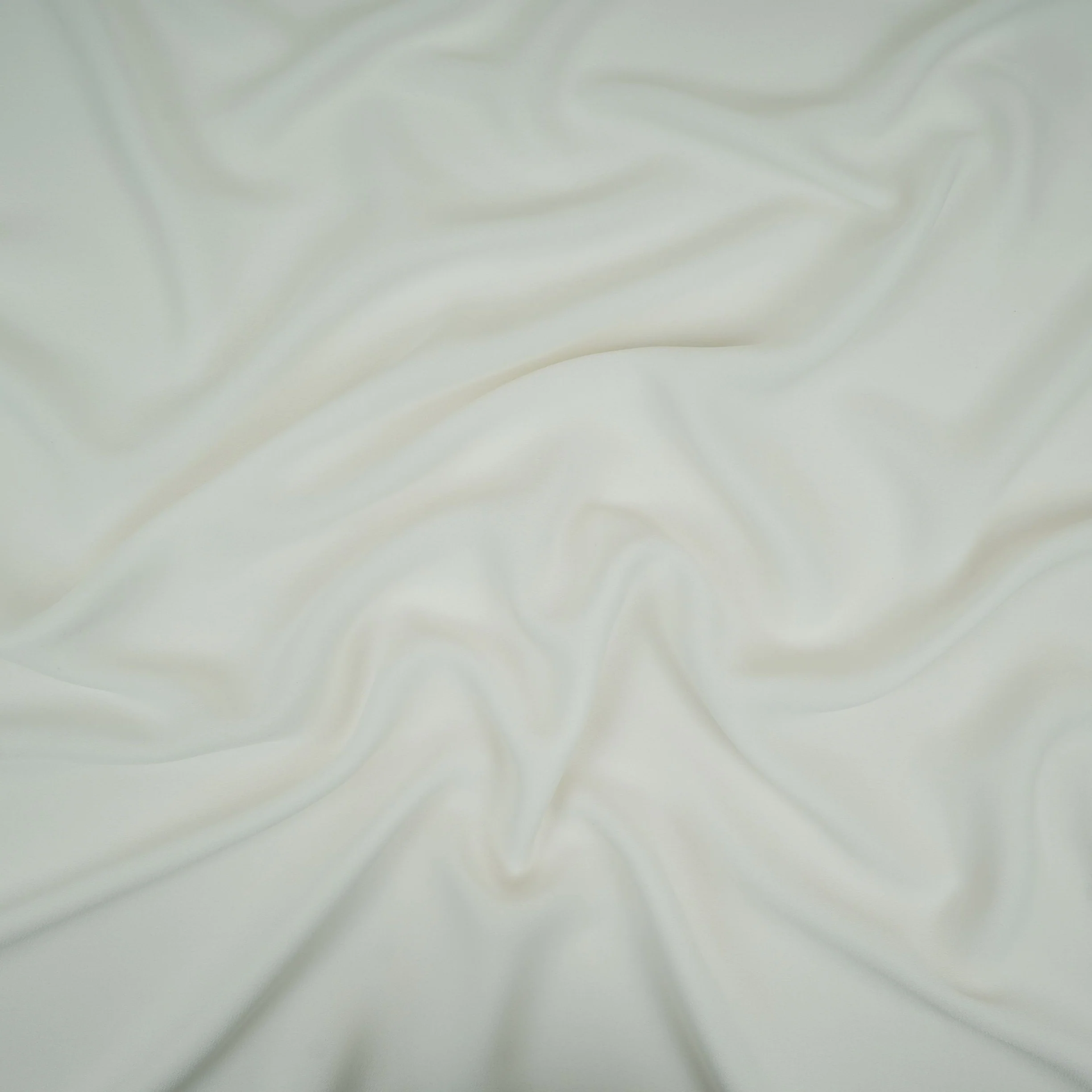 White Solid Double Georgette Fabric LID-01 - Image 3
