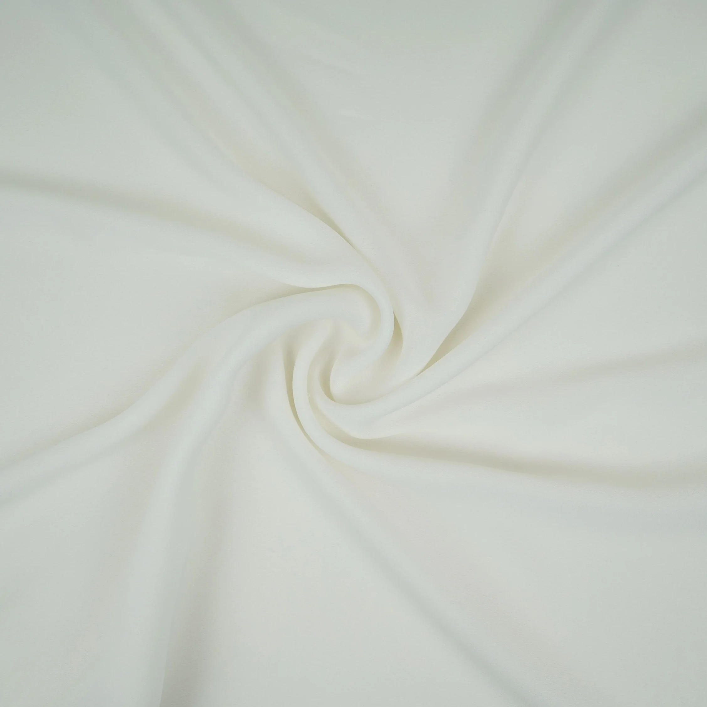 White Solid Double Georgette Fabric LID-01 - Image 4